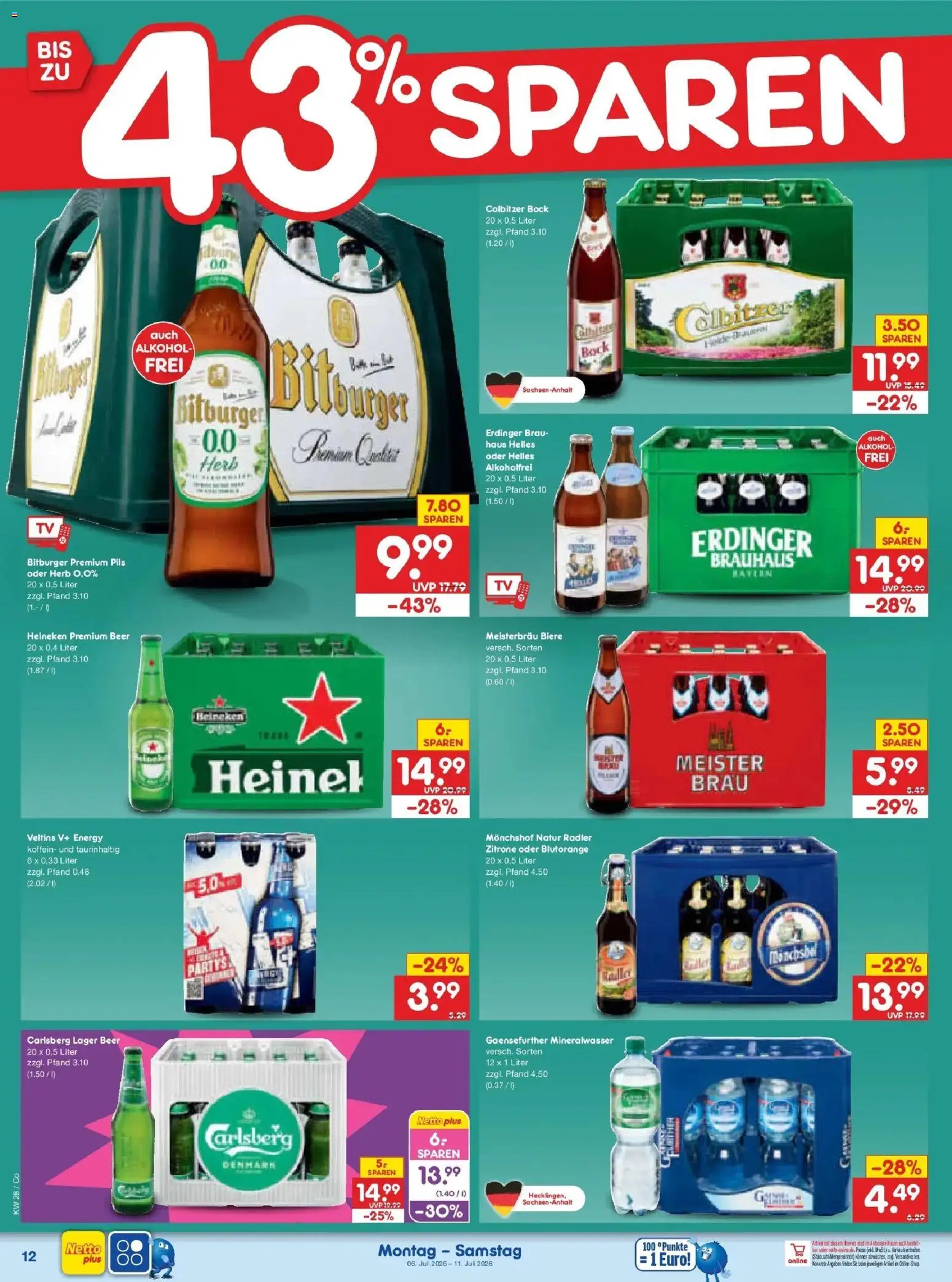 Netto Marken-Discount - Netto: Wochenangebote – gültig ab 05.07.2026 | Seite: 18 | Produkte: Bitburger, Energy, Pils, Zitrone