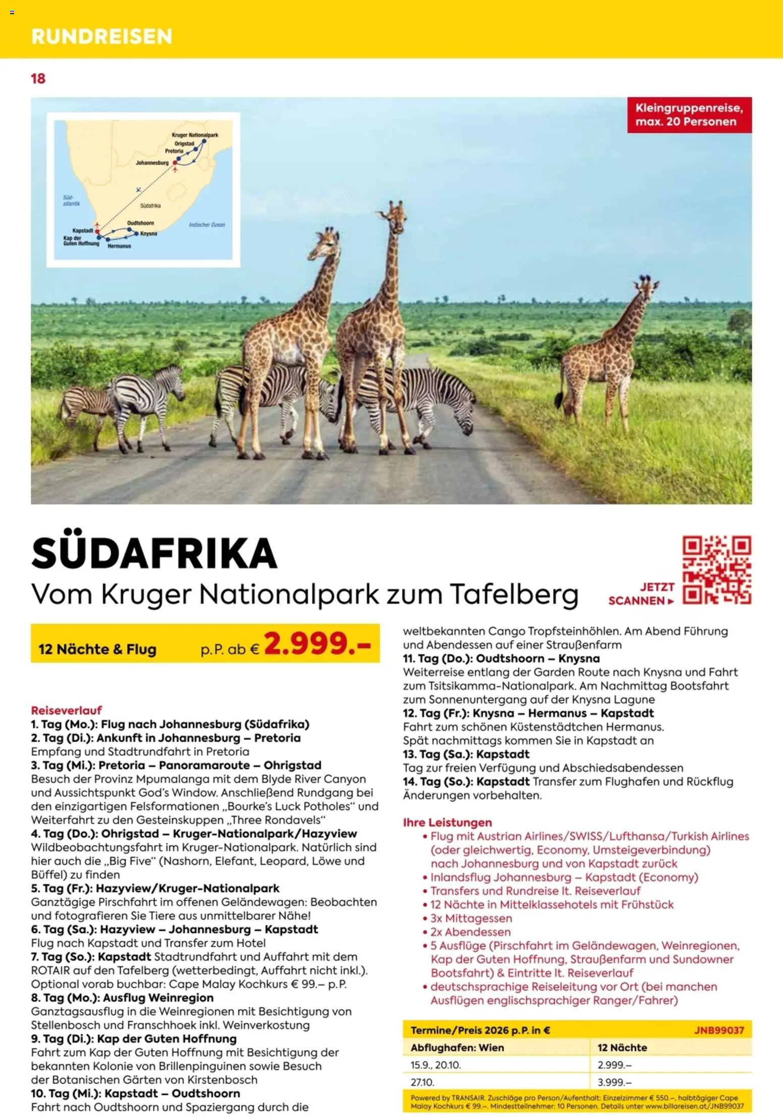 Billa - Billa Reise Kreuzfahrten Rundreise Erlebnisreisen gültig ab 18.05.2026 | Seite: 18