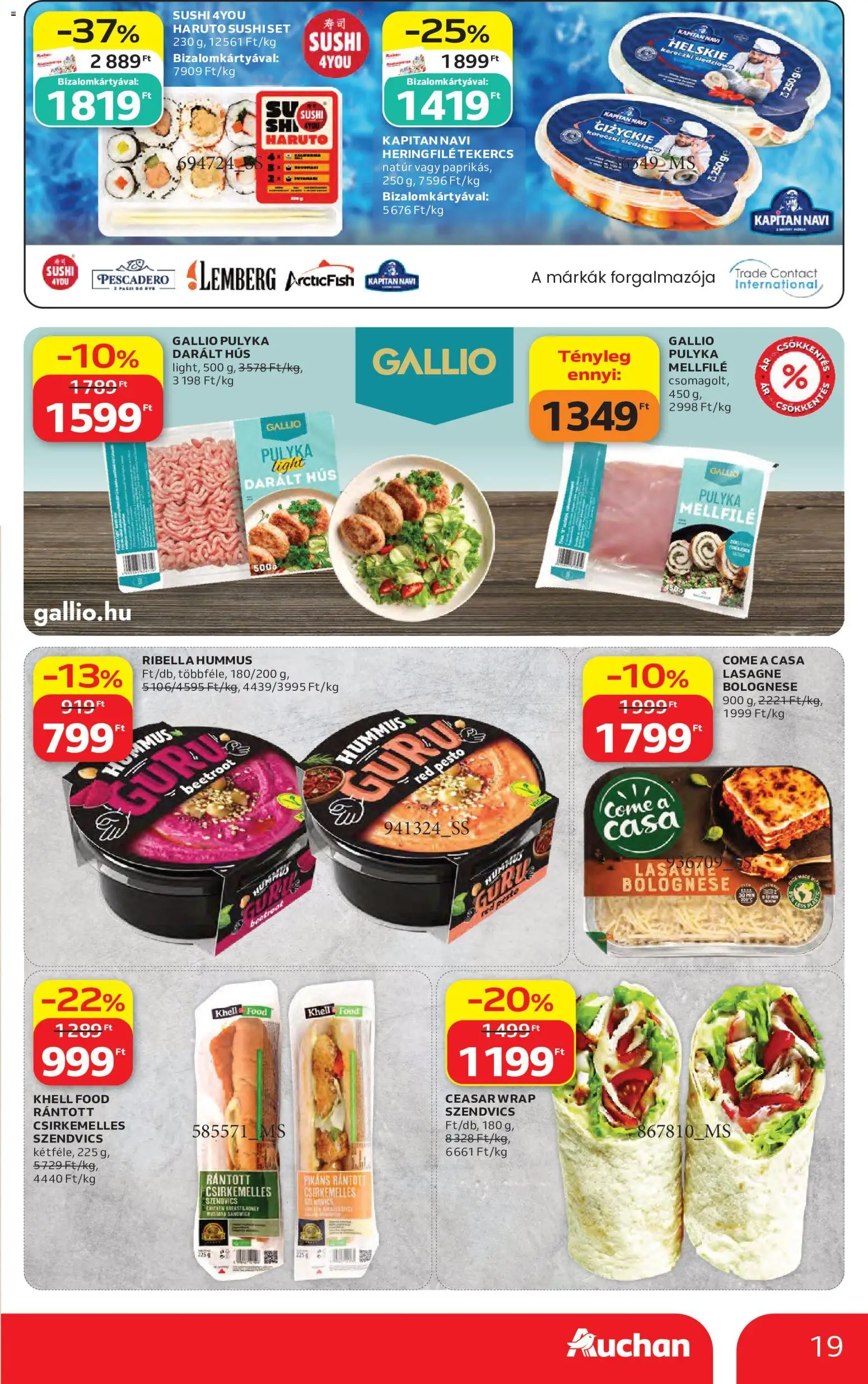 Auchan akciós ujság - amely érvényes a következő dátumtól: 2026.10.08. | Oldal: 19