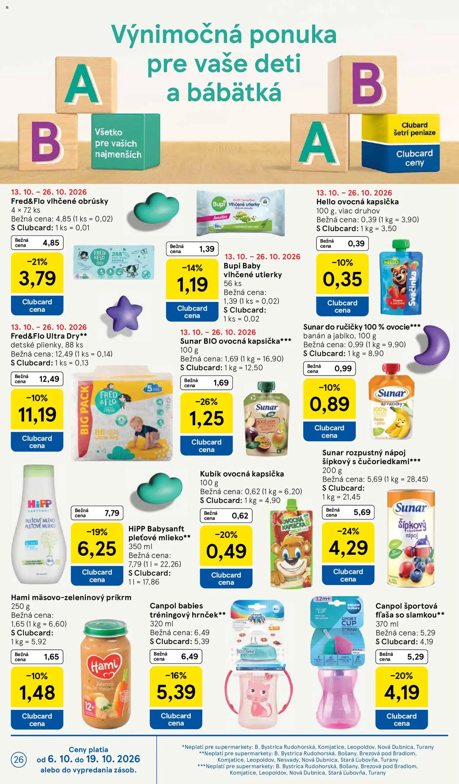 Nové Tesco akcie – leták je platný od 14.10.2026 | Strana: 26