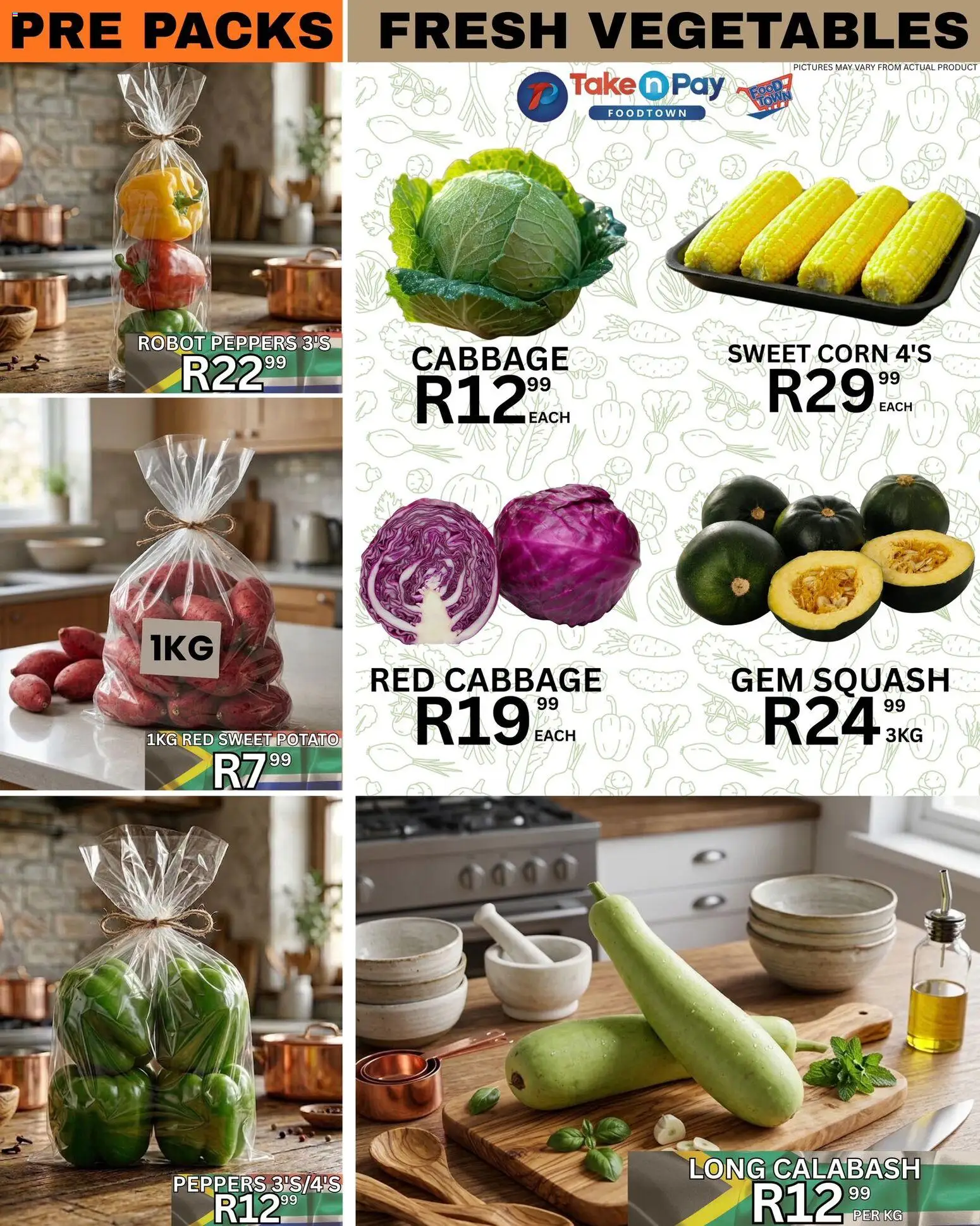 New Take n Pay catalogue – valid from 29.05.2026 | Page: 11 | Products: Corn, Squash, Vegetables