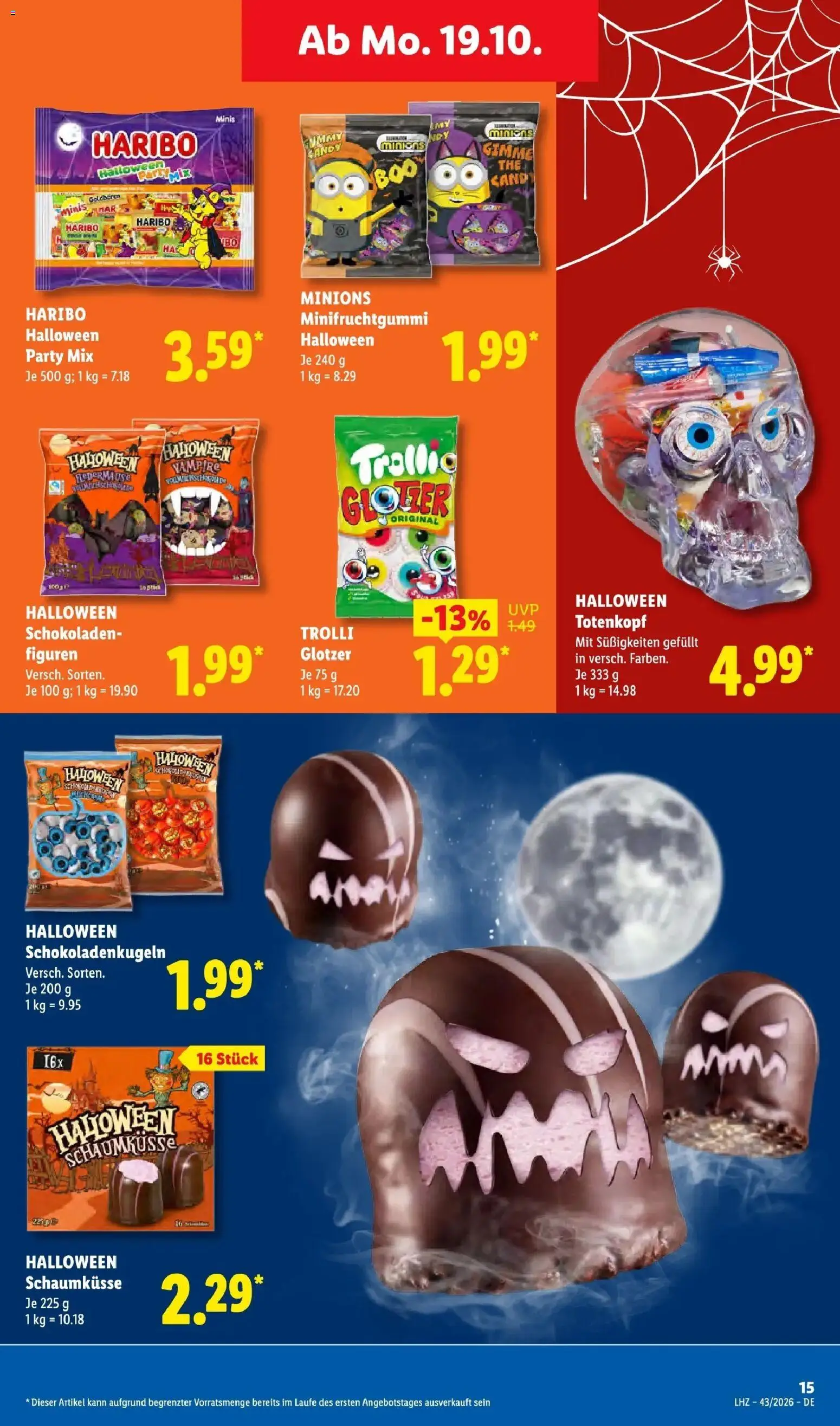 Lidl Prospekt Mahlow (ab 19.10.2026) zum Blättern » Angebote | Seite: 25 | Produkte: Schokoladenkugeln, Haribo, Süßigkeiten