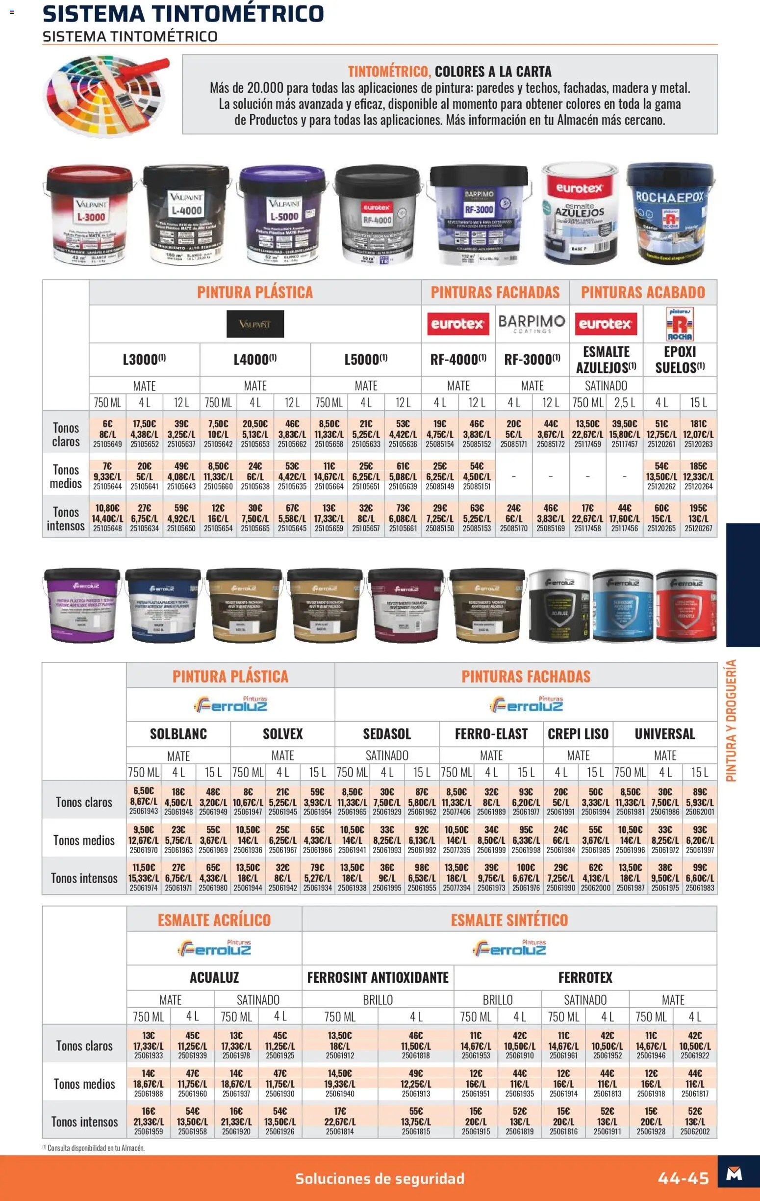 Obramat - Reformas Otono Imprenta Almacenes 15 Santander 2026 │ válido desde el 09/10/2026 | Página: 45 | Productos: Pintura plástica, Azulejos