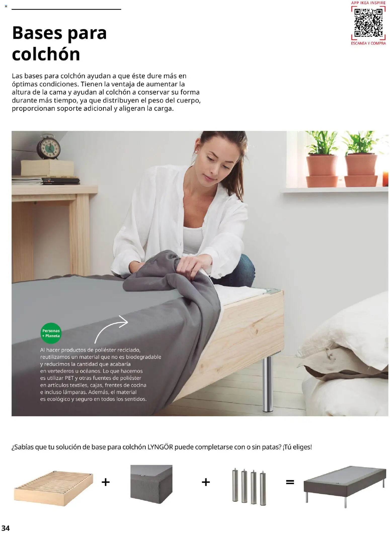 Catálogo IKEA Confort │ válido desde el 01.02.2026 | Página: 34 | Productos: Colchon, Cocina, Peso, Cama