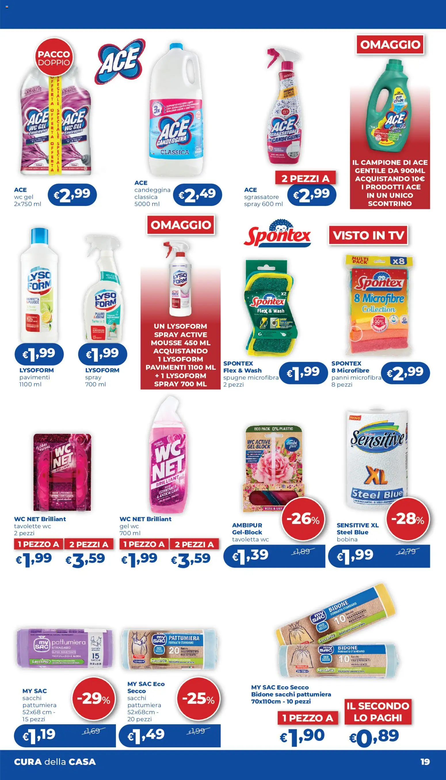 Volantino Acqua e Sapone del 24/09/2026 | Pagina: 19 | Prodotti: Anticalcare, Sgrassatore, Tavoletta, Panni