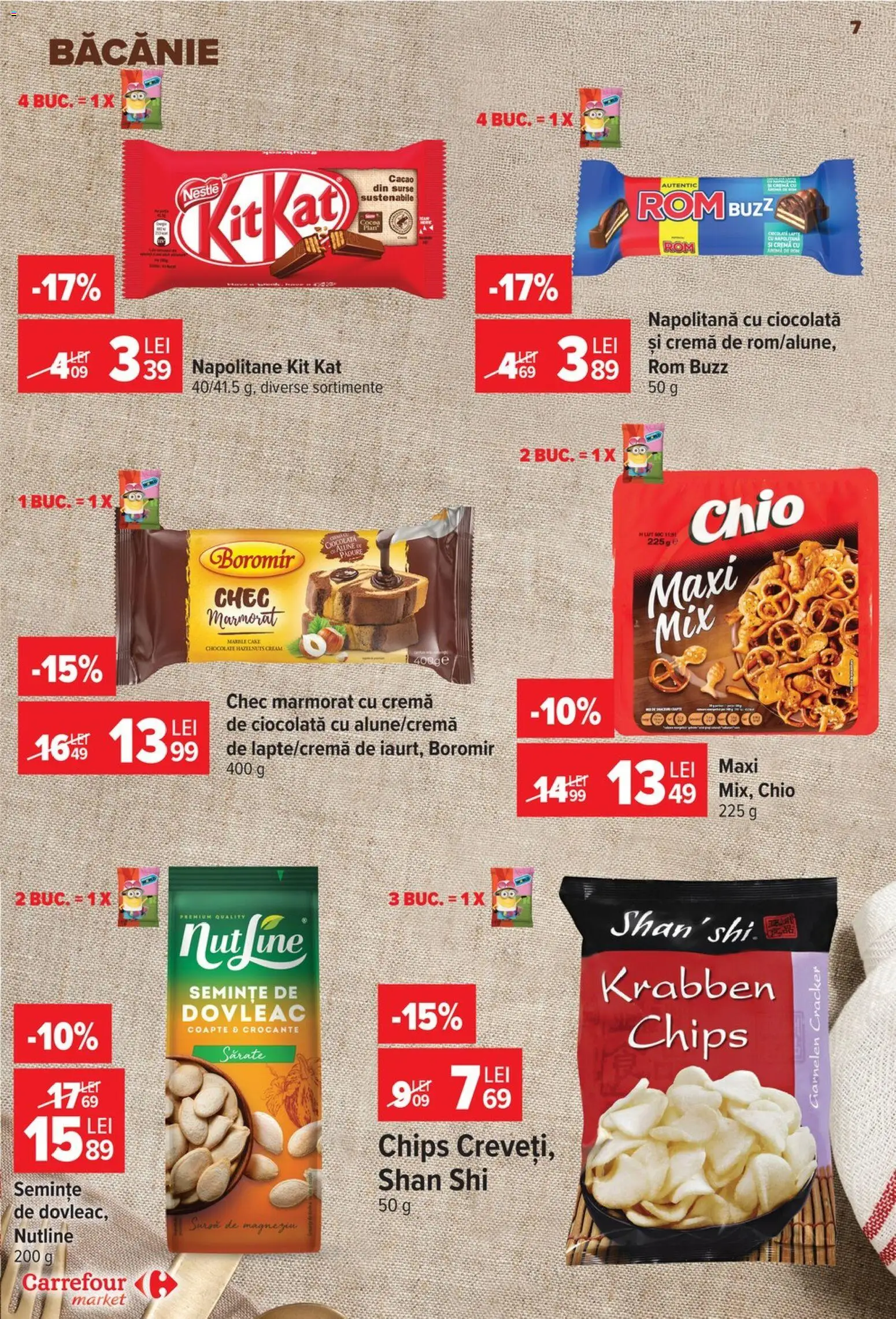 Noul catalog Carrefour – valabil de la 30.09.2026 | Pagină: 7 | Produse: Semințe, Cremă, Ciocolată, Rom