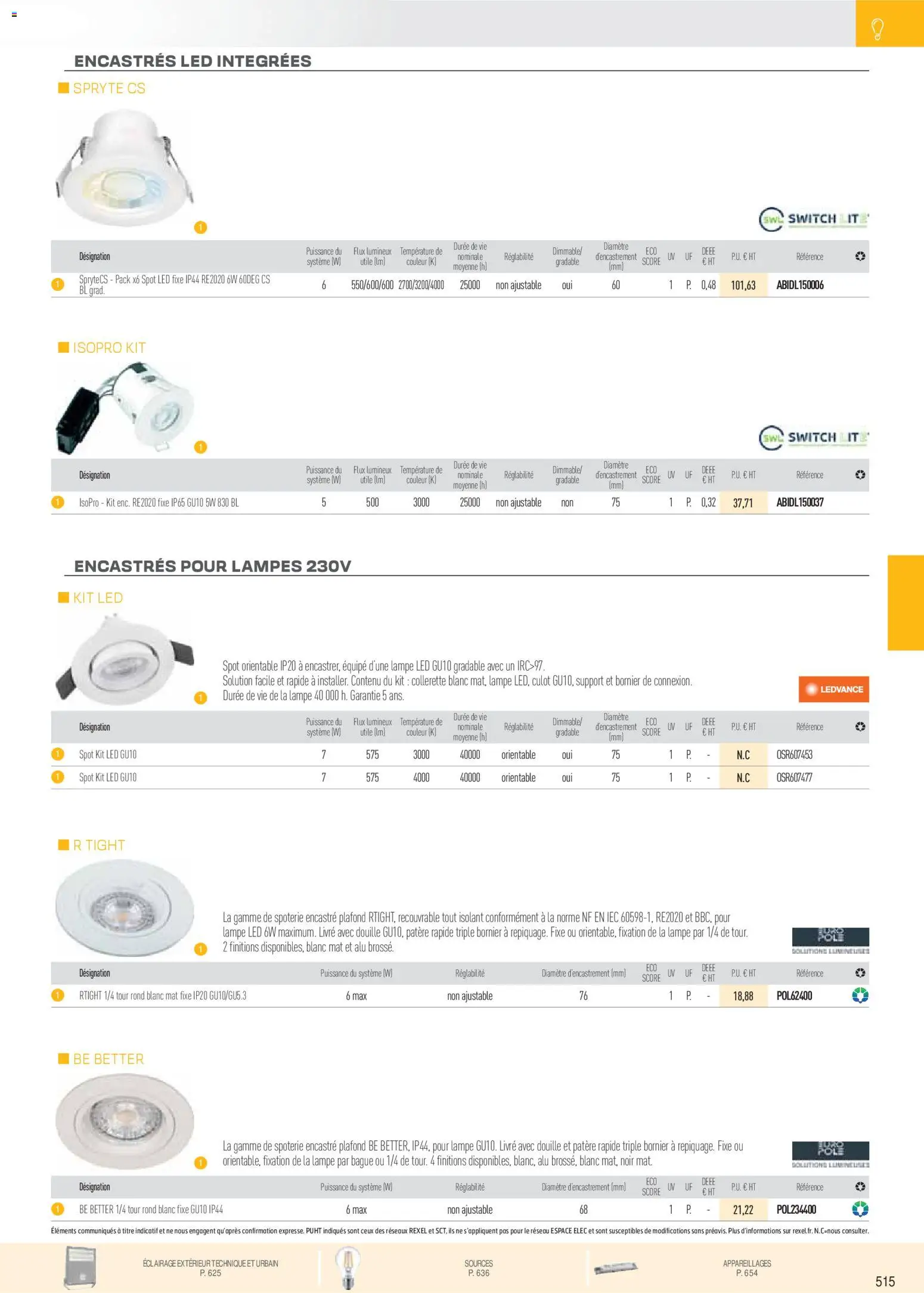 {H1} | Page: 7 | Produits: lampe LED, Douille, Éclairage, Bague