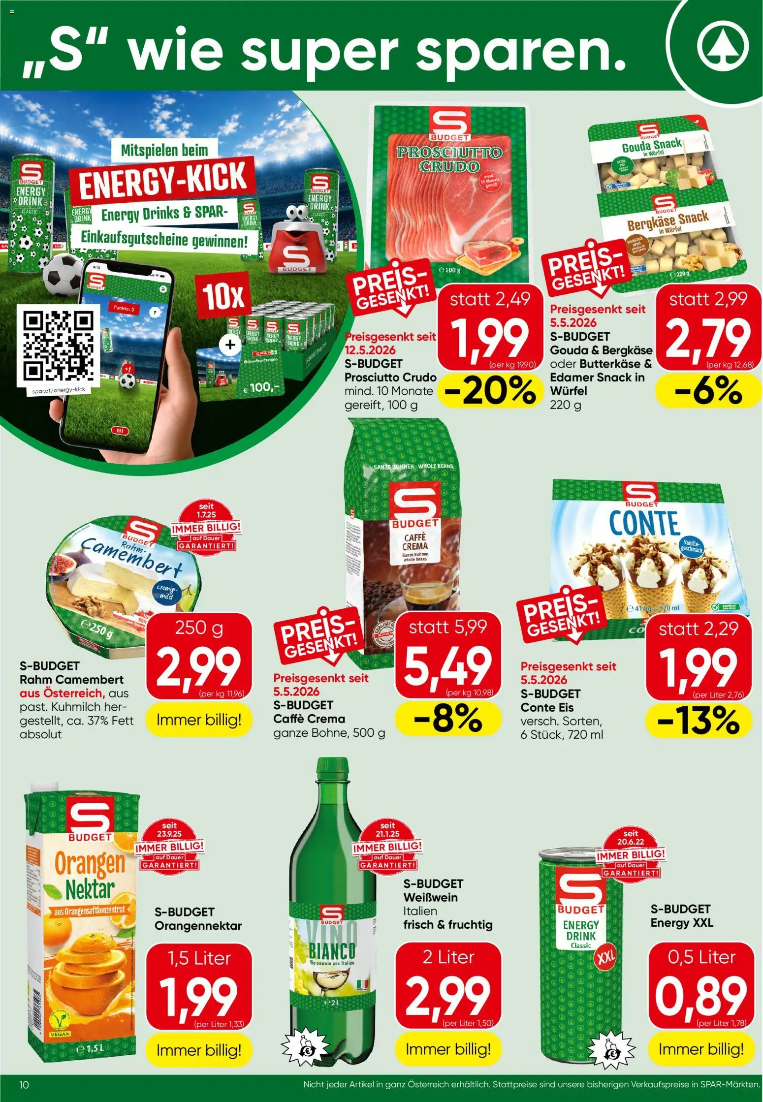 Spar Flugblatt - Oberösterreich gültig ab 28.05.2026 | Seite: 10 | Produkte: Eis, Häränliha, Orangen