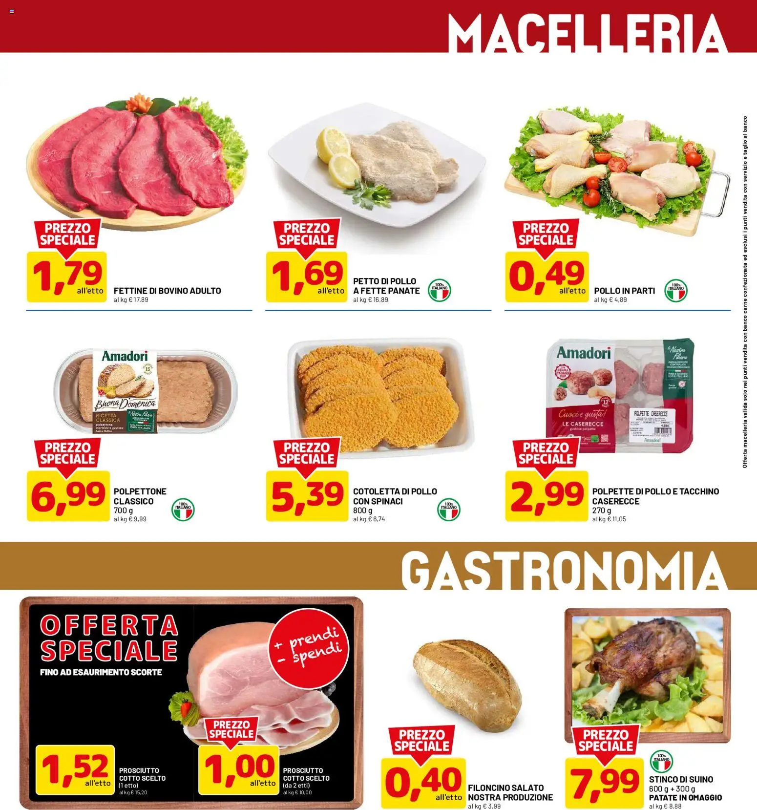 Volantino D Più del 01/10/2026 | Pagina: 13 | Prodotti: Petto di Pollo, Taglio, Spinaci, Carne