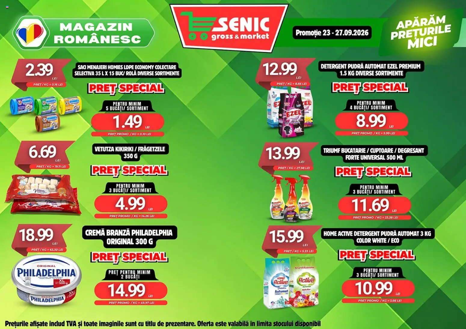 Noul catalog Senic – valabil de la 21.09.2026 | Pagină: 7 | Produse: Premium, Mici, Cremă, Detergent