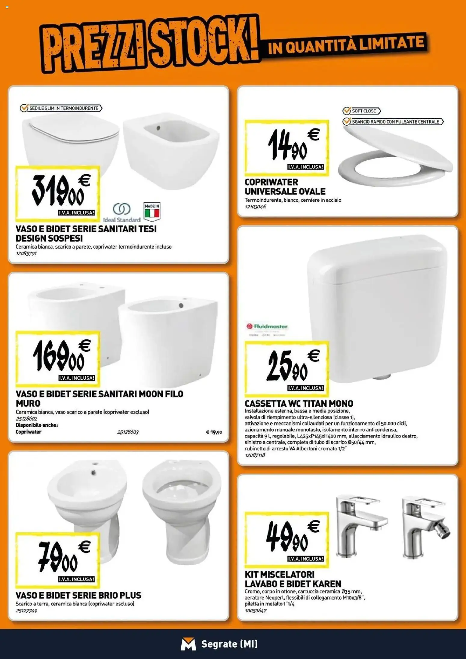 Volantino TECNOMAT del 30/07/2026 | Pagina: 4 | Prodotti: Tubo, WC, Vaso