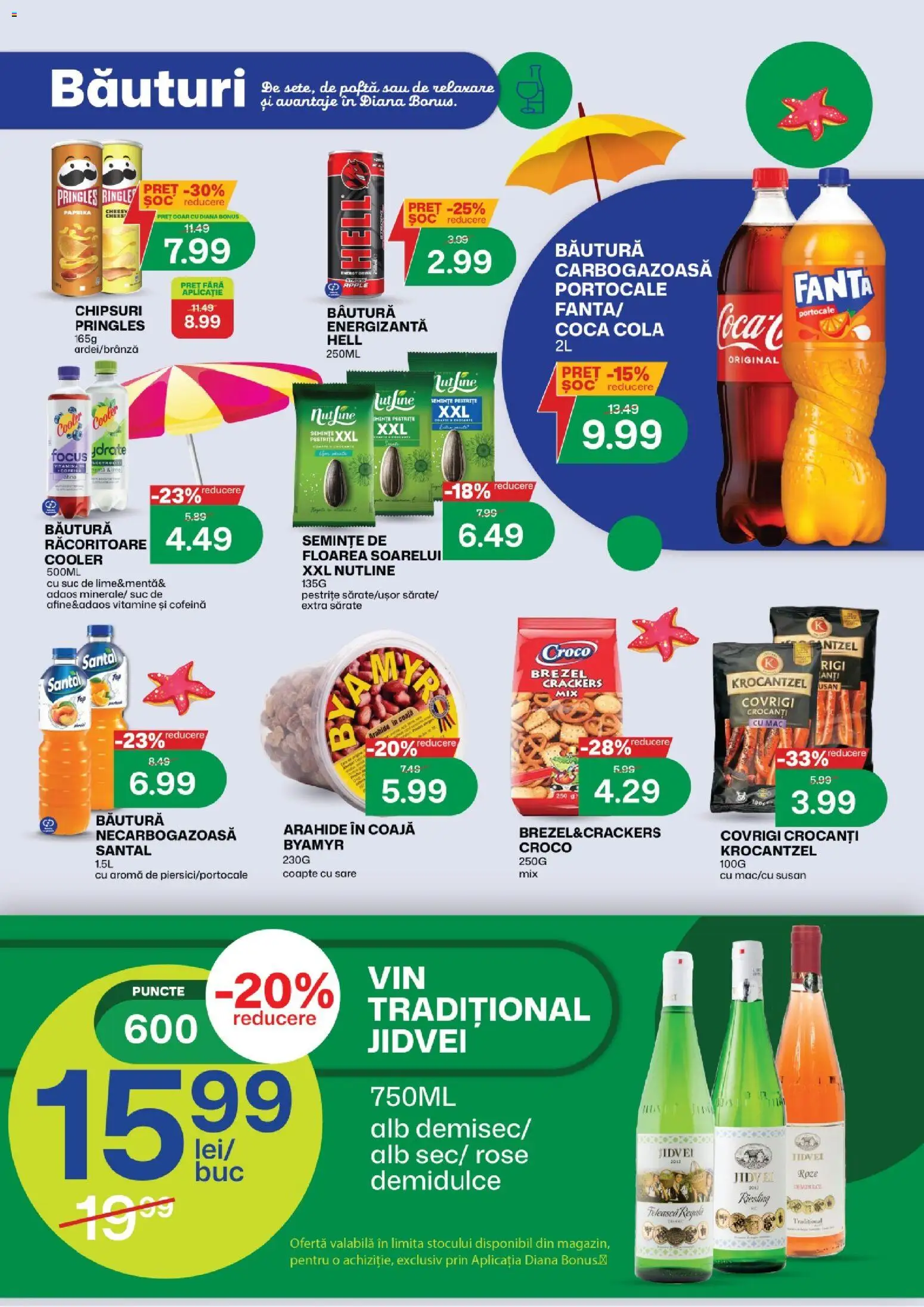 Noul catalog Diana – valabil de la 16.08.2026 | Pagină: 10 | Produse: Pringles, Semințe, Suc, Chipsuri