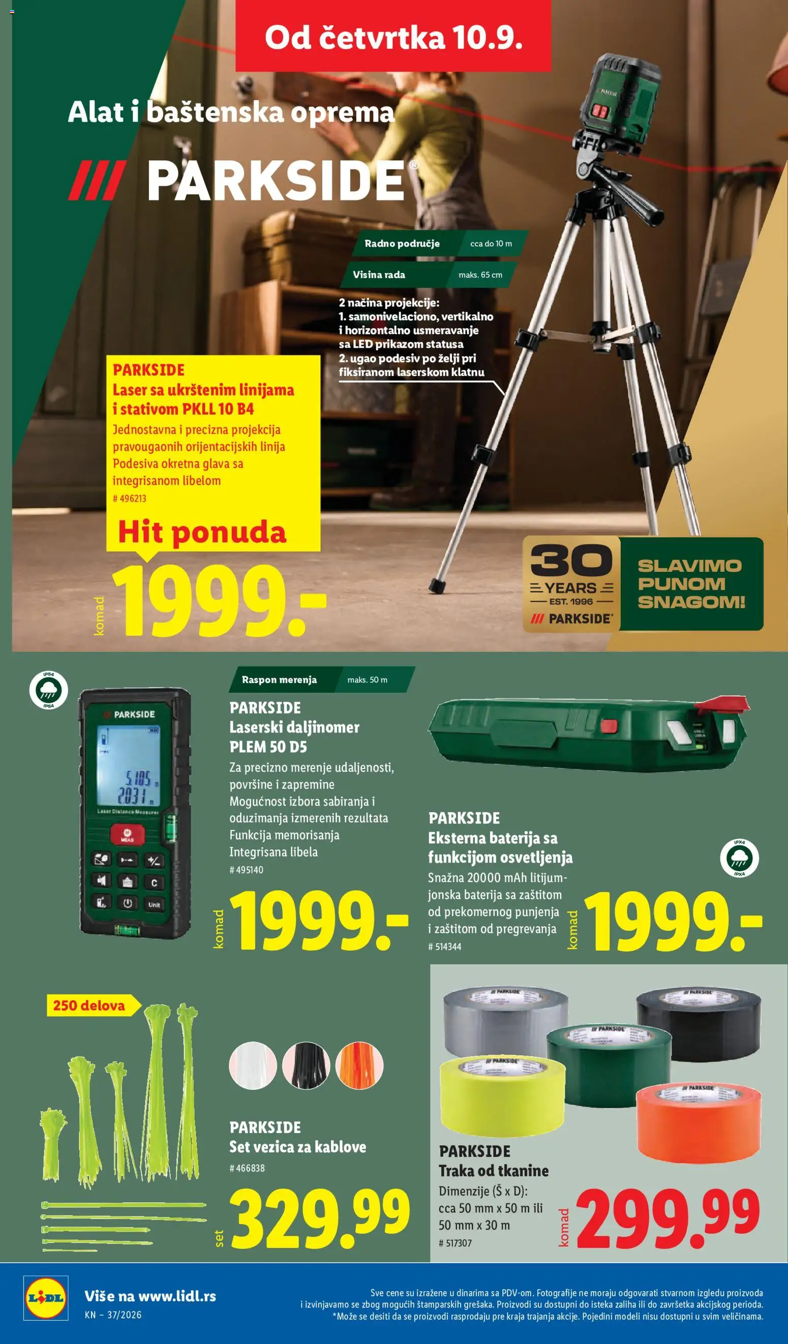 Lidl katalog - važi od 10.09.2026 | Strana: 72