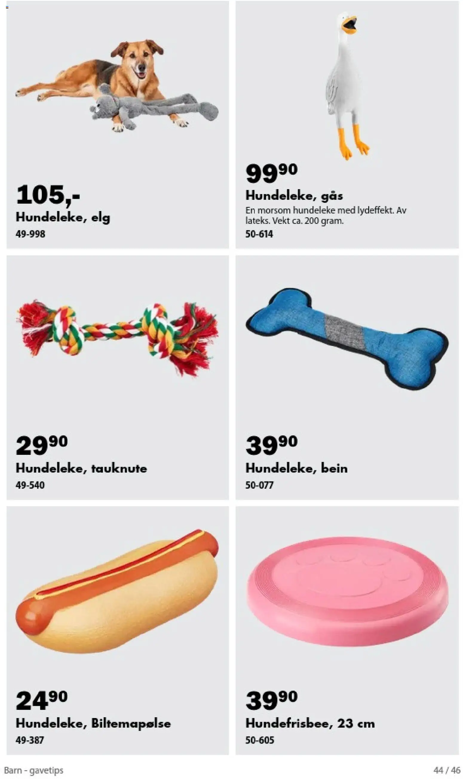 {H1} | Side: 44 | Produkter: Vekt, Gås