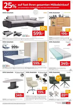 XXXLutz Prospekt aktuell ab 15.09.2026 gültig | Seite: 3 | Produkte: Matratze, Kommode, Couchtisch