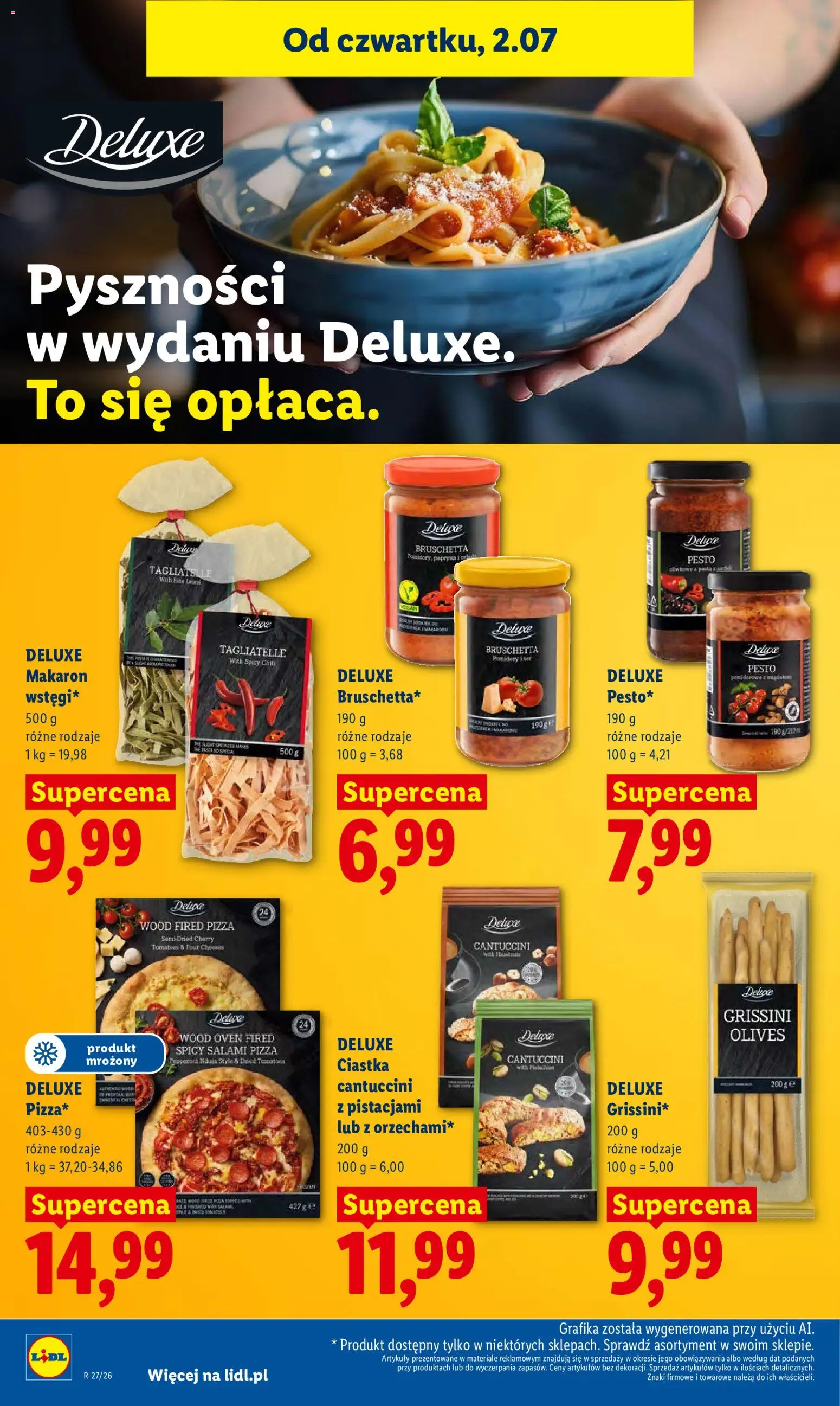 Lidl Polsko leták od 02.07.2026 | Strana: 76 | Produkty: Bruschetta, Grissini, Deluxe, Cantuccini