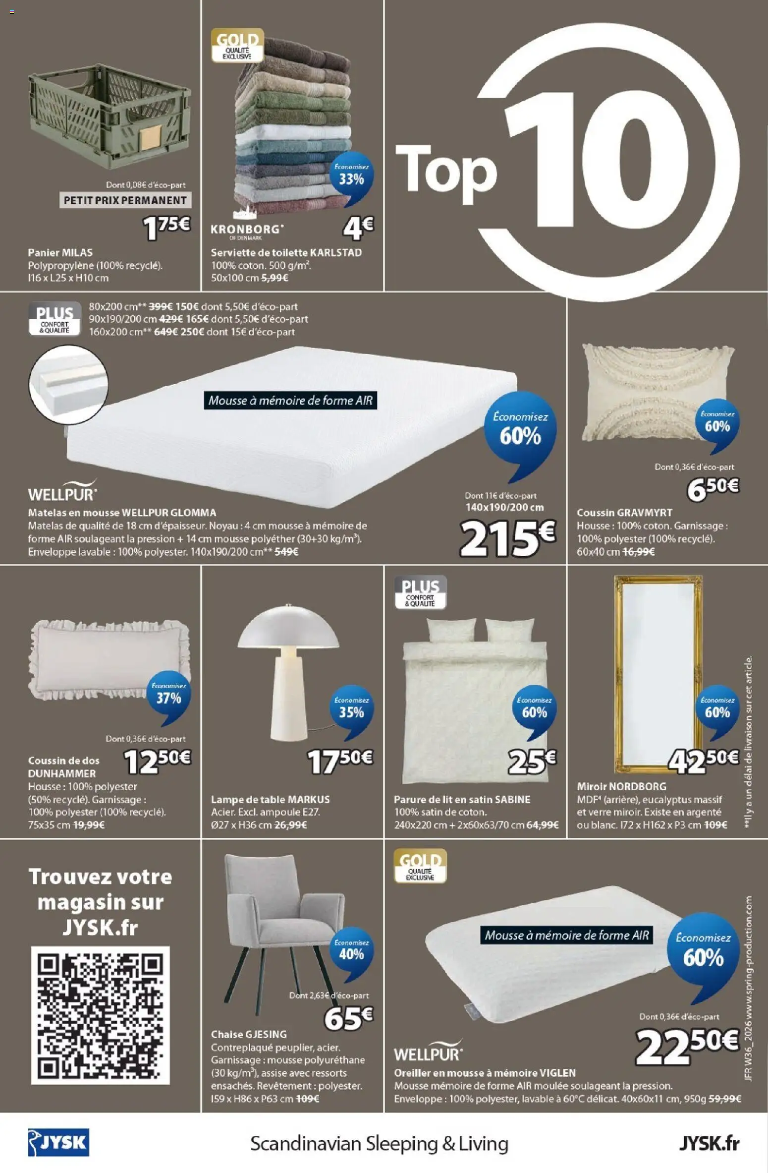 {H1} | Page: 12 | Produits: Parure de lit, Mousse, Panier, Serviette de toilette