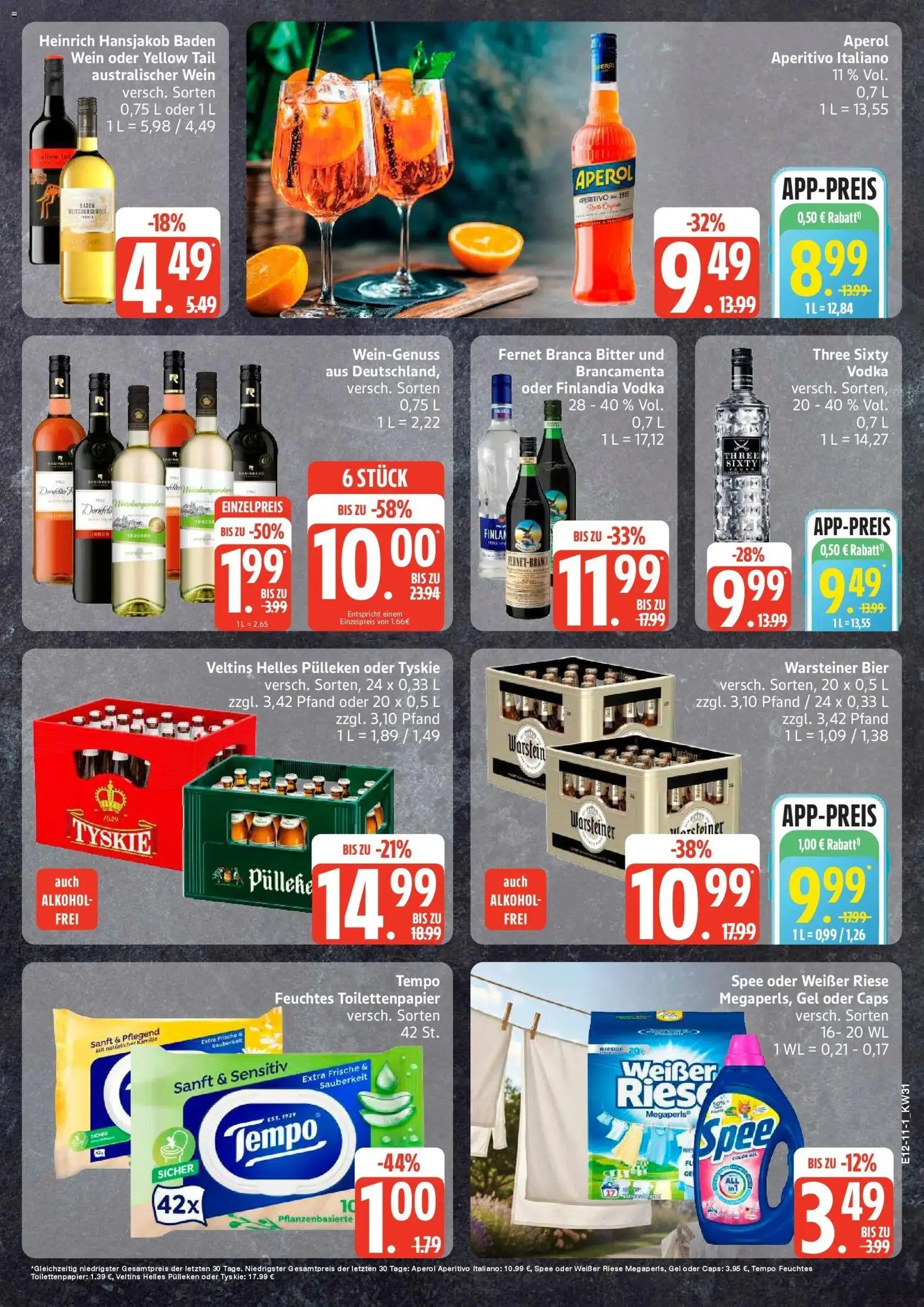 Edeka Prospekt Norderstedt – gültig ab 27.07.2026 | Seite: 11 | Produkte: Helles pulleken, Tempo, Veltins, Toilettenpapier