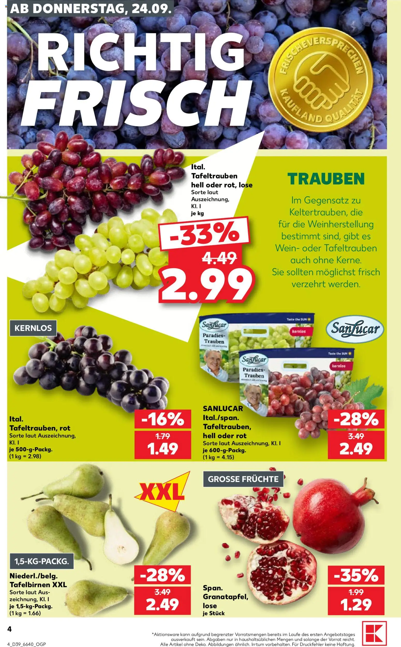 Kaufland Německo leták od 24.09.2026 | Strana: 4