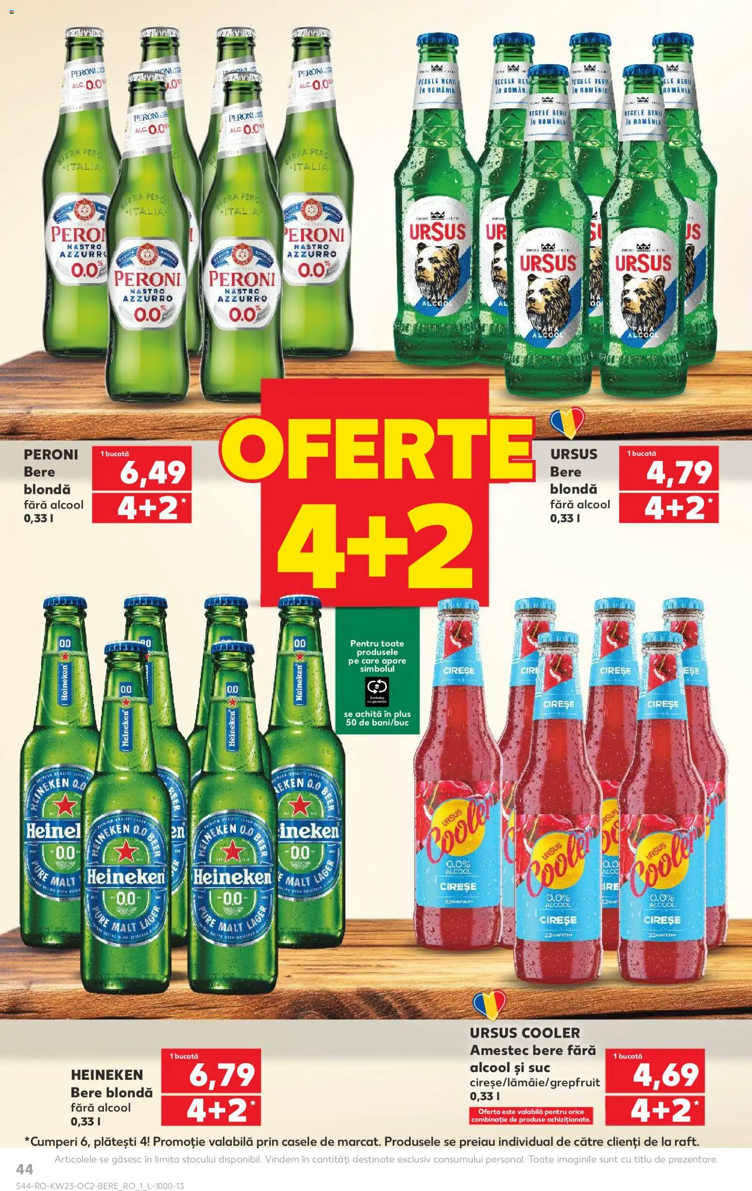 Noul catalog Kaufland – valabil de la 03.06.2026 | Pagină: 44 | Produse: Suc, Bere, Cireșe