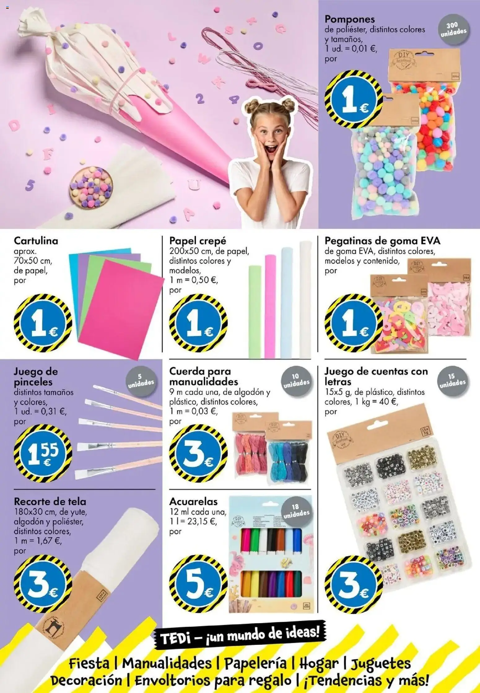 TEDi - La vuelta al cole 14/08/2026 - 22/08/2026 | Página: 19 | Productos: Juguetes, Algodón, Decoración