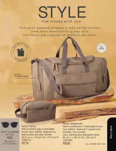 Justine specials catalogue – valid from 01.06.2026 | Page: 93 | Products: Bag, Sunglasses