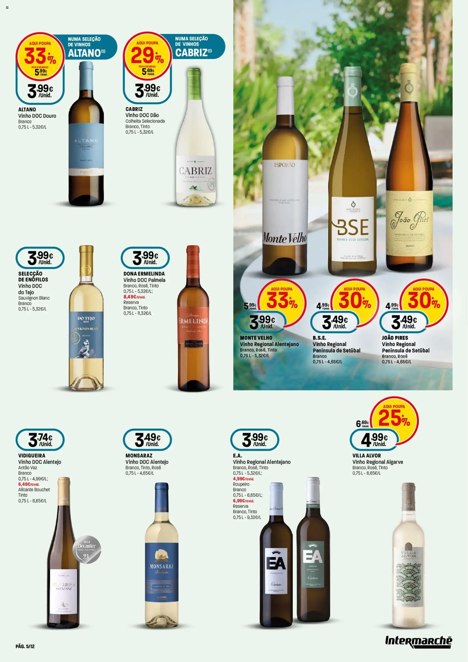 Intermarché - Especial Vinhos e Marisco Super │ válido de 13/08/2026 | Página: 5 | Produtos: Roupeiro, Vinho