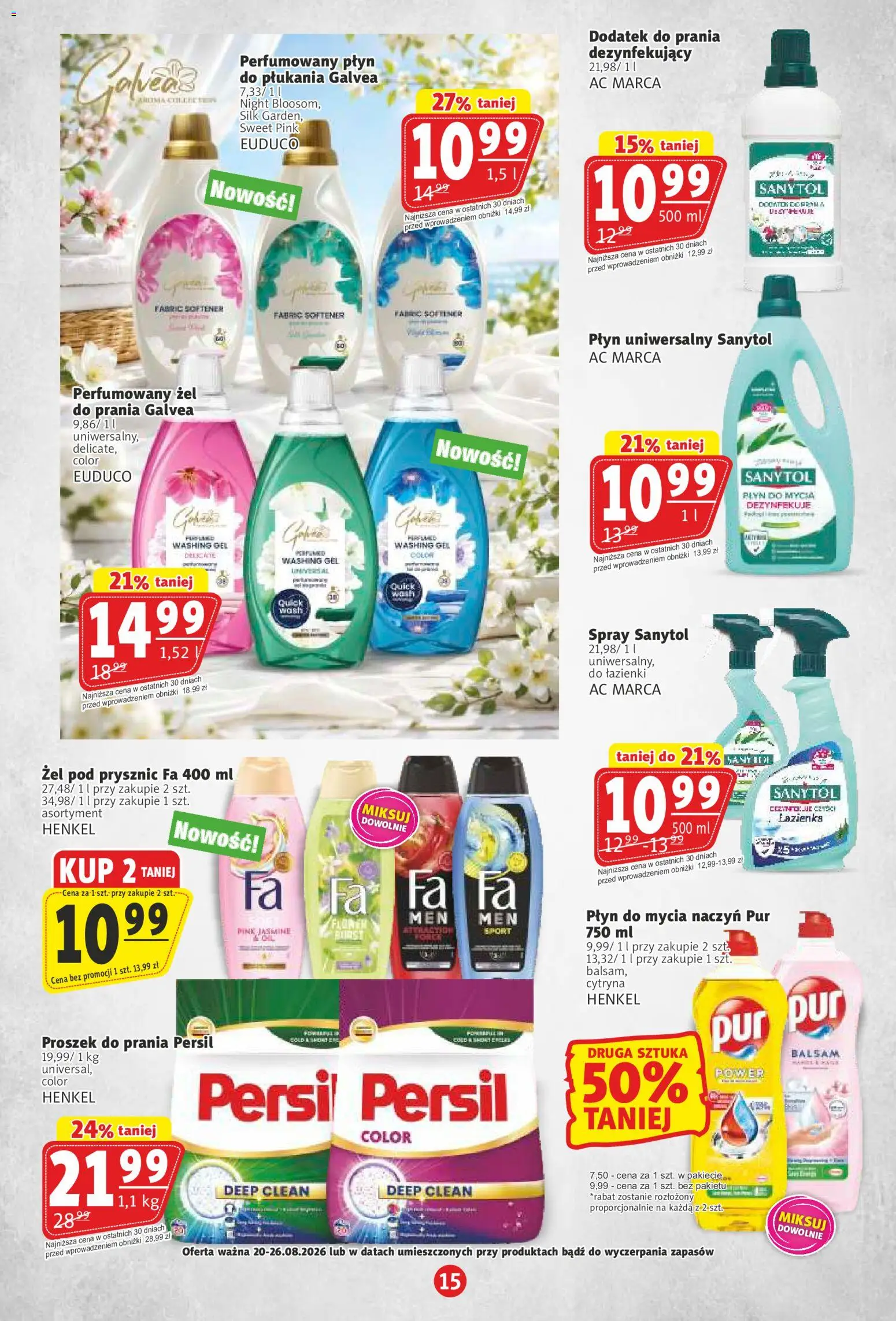 Prim Market gazetka od 20.08.2026 | Strona: 15 | Produkty: Cytryna, Persil, Prysznic, Proszek do prania