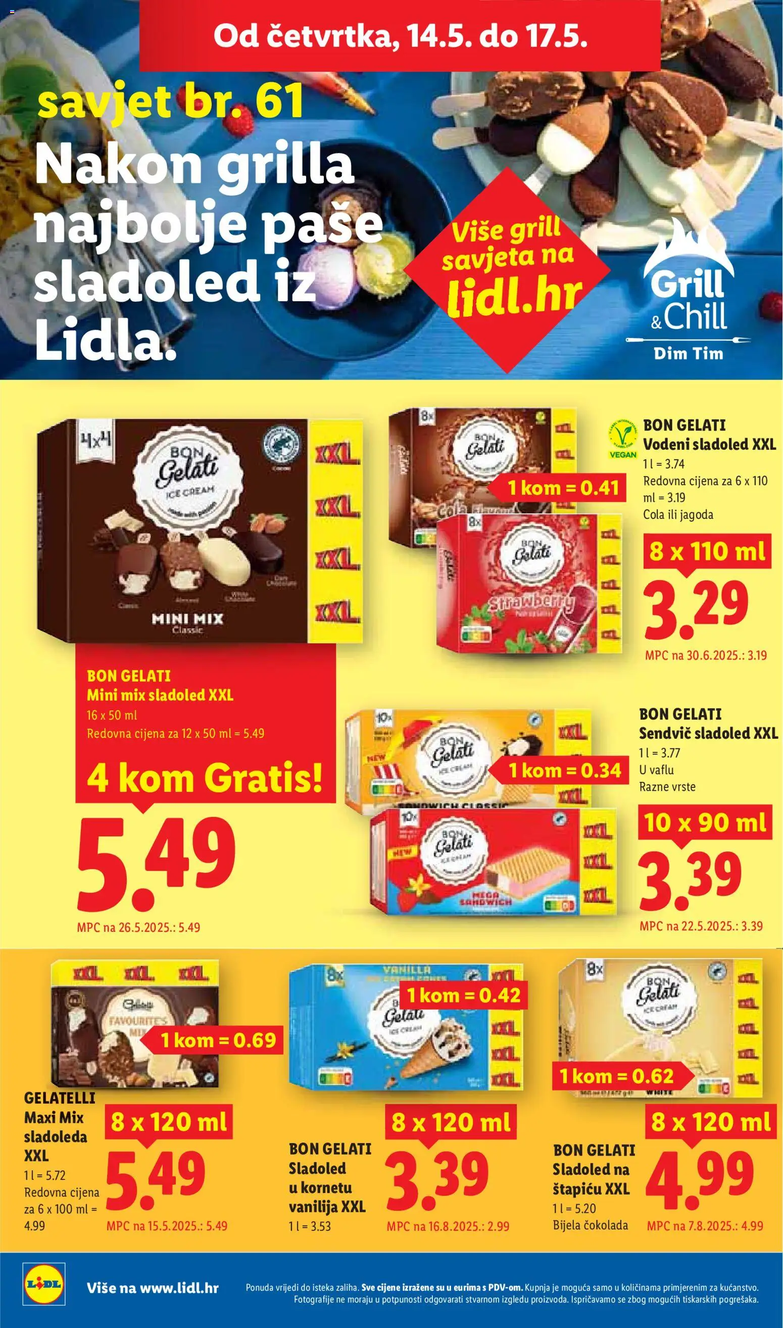 Lidl katalog | vrijedi od 11.05.2026 | Stranica: 58 | Proizvodi: Čokolada, Sladoled