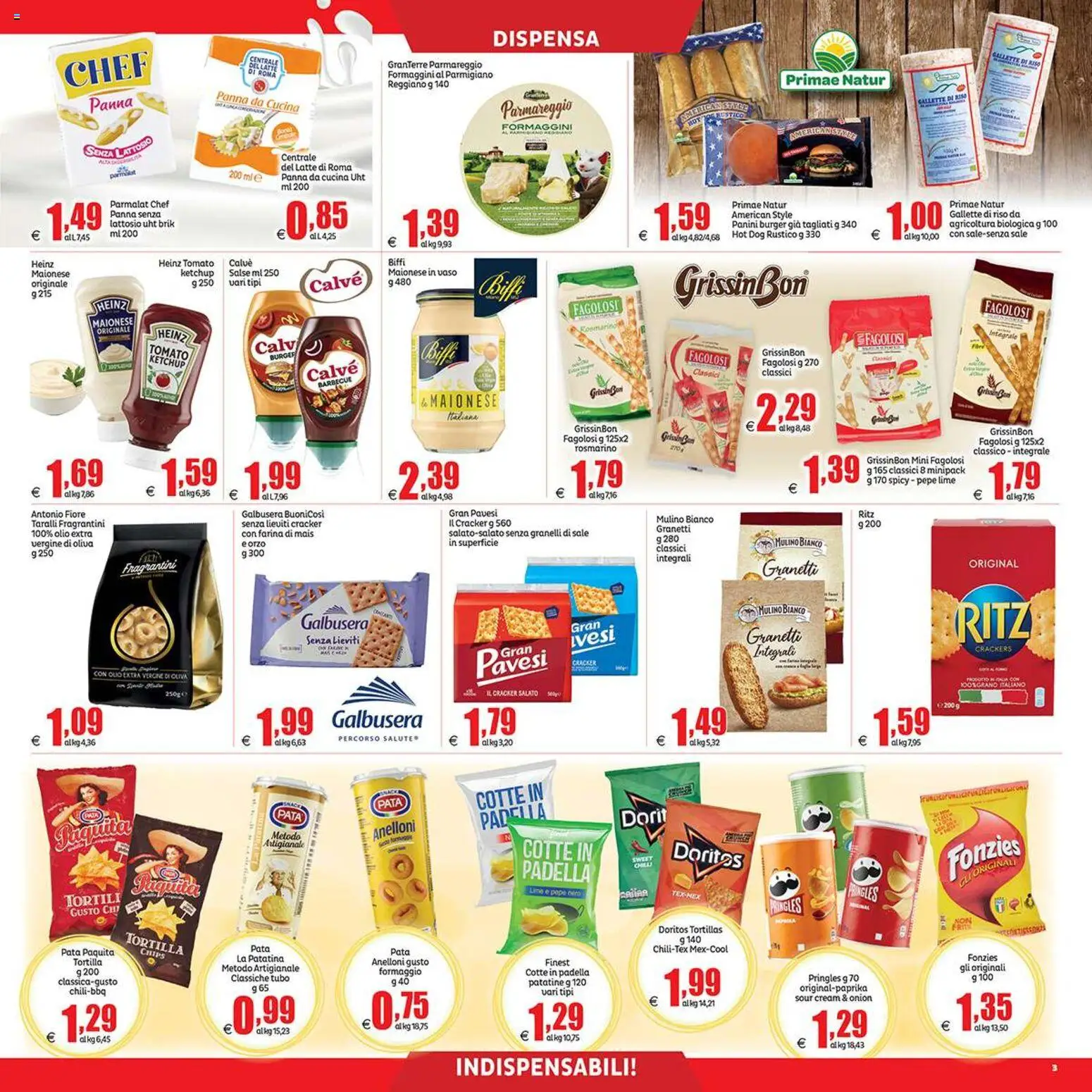 Volantino Elite Supermercati del 21/08/2026 | Pagina: 3 | Prodotti: Patatine, Sale, Barbecue, Crackers