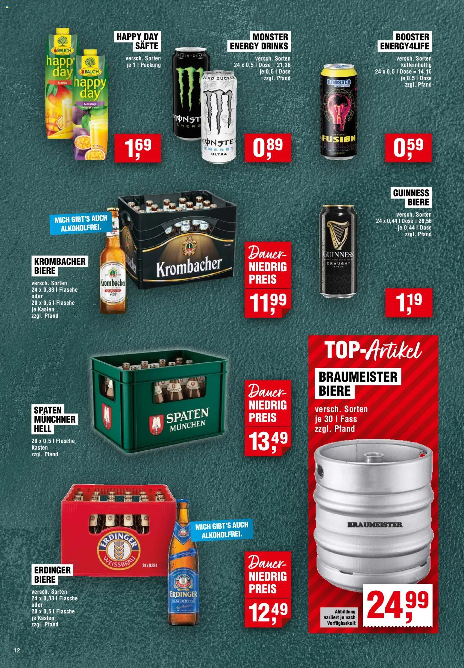 Handelshof Prospekt – gültig ab 15.10.2026 | Seite: 12 | Produkte: Energy, Zucker, Mango, Krombacher