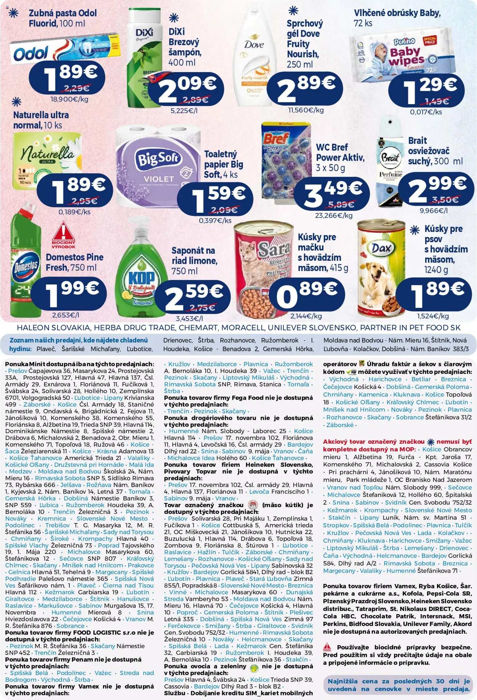 Nové Milk Agro akcie – leták je platný od 10.06.2026 | Strana: 15 | Produkty: Wc, Zubná pasta, Ryba, Cola