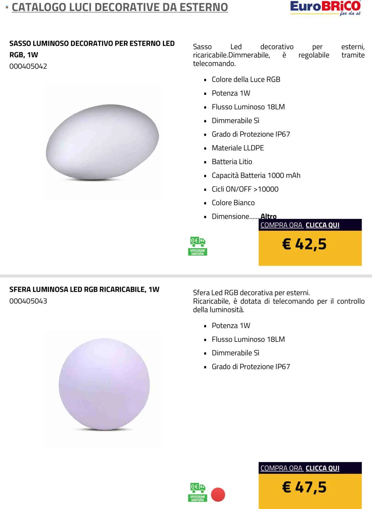Volantino Eurobrico del 23/07/2025 | Pagina: 15 | Prodotti: Telecomando, Batteria