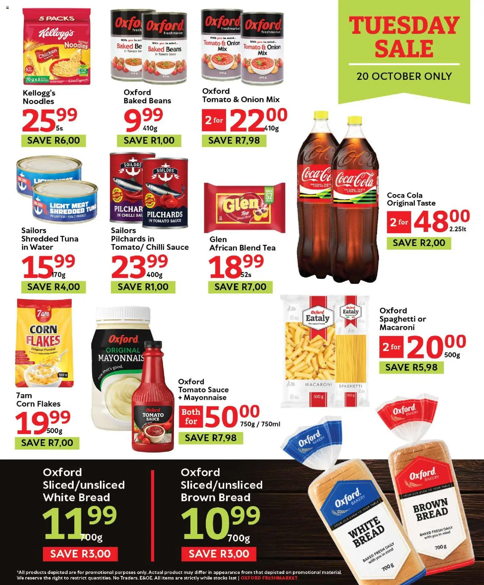 New Oxford Freshmarket catalogue – valid from 20/10/2026 | Page: 5 | Products: Pilchards, Oven, Bread, Sauce