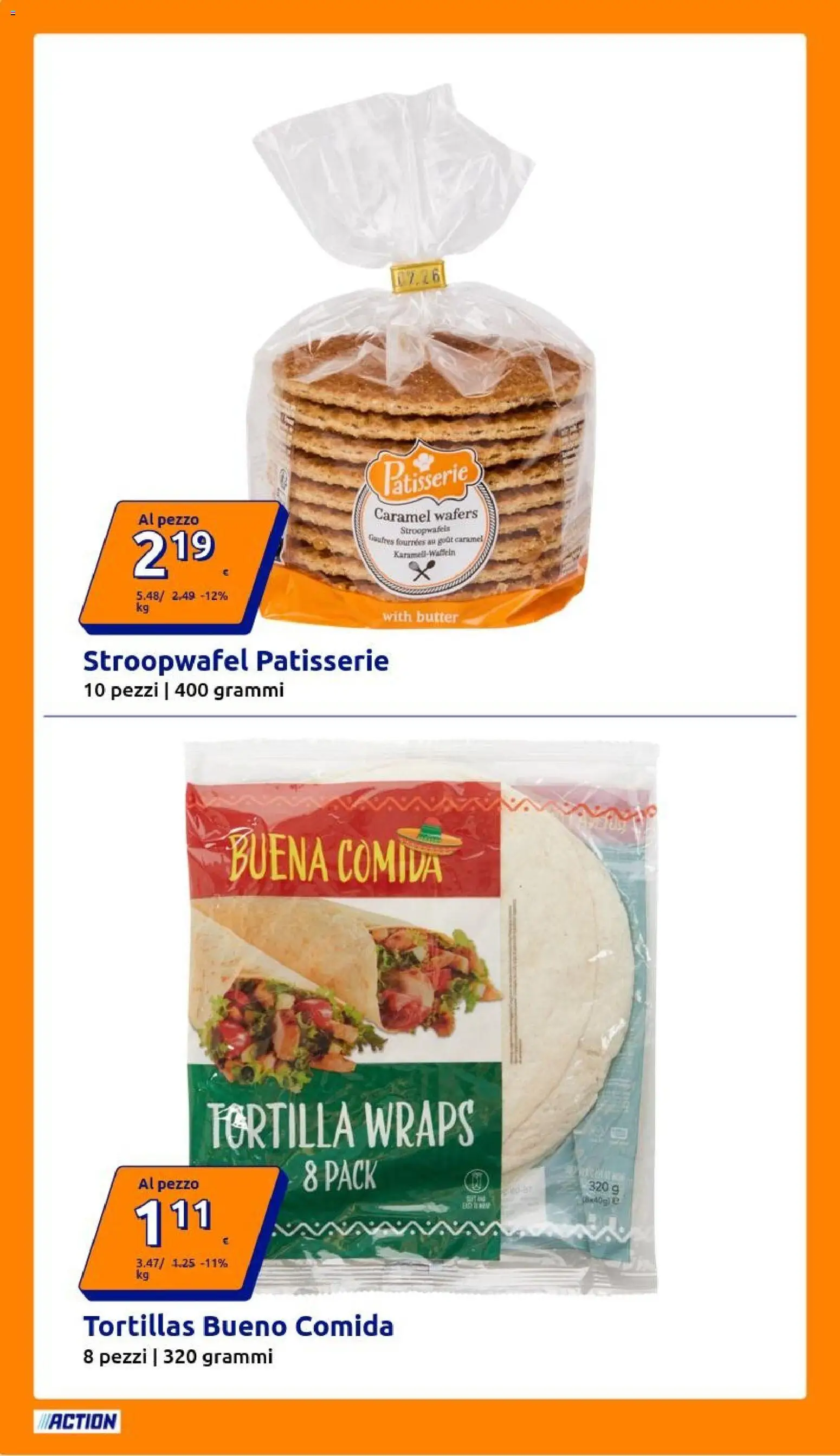 Volantino Action del 08/07/2026 | Pagina: 12 | Prodotti: Tortillas