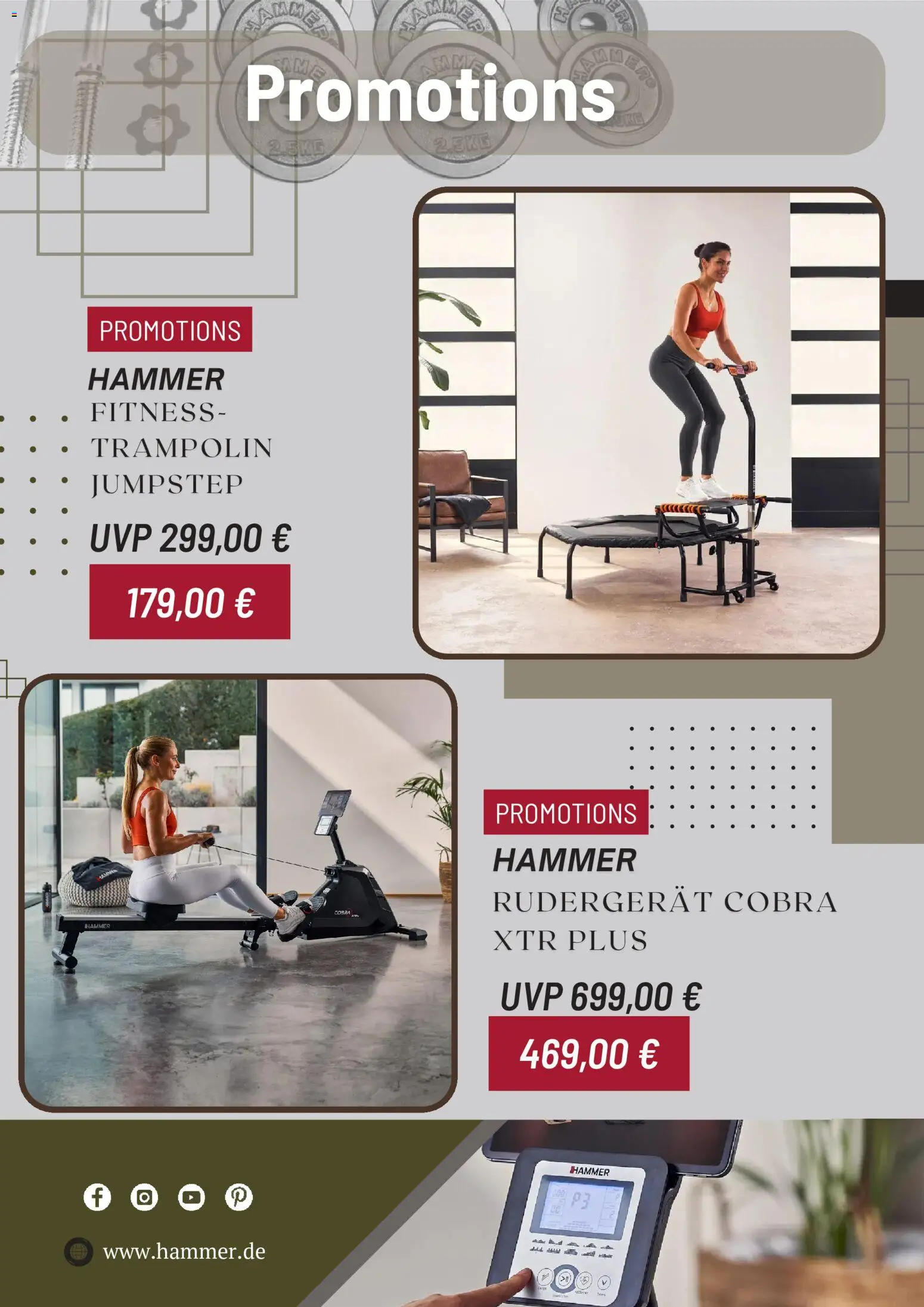 Hammer Prospekt – gültig ab 07.09.2026 | Seite: 3 | Produkte: Rudergerät