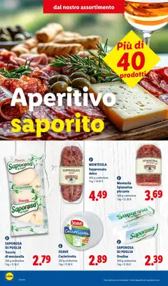 Anteprima del volantino Lidl volantino Sud Italia valido a partire dal 01/10/2026 | Pagina: 2 | Prodotti: Mozzarella, Aperitivo