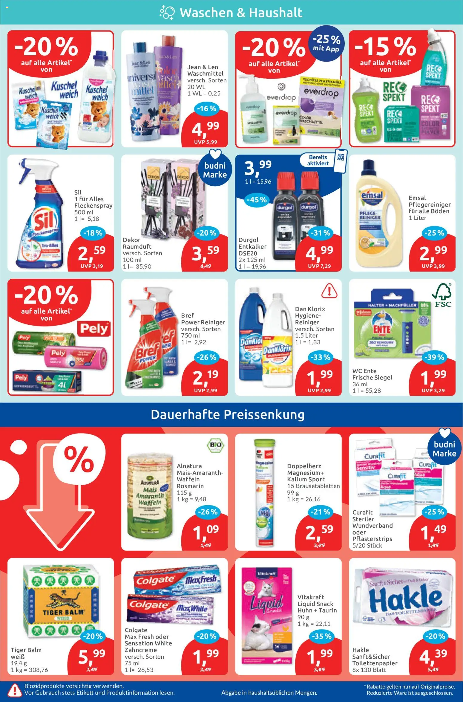Budni Prospekt – gültig ab 17.08.2026 | Seite: 4 | Produkte: Mais, Waffeln, Waschmittel, Toilettenpapier