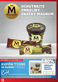Náhled letáku Kaufland leták od 05.08.2026 | Strana: 29 | Produkty: Zmrzliny, Zmrzlina, Magnum