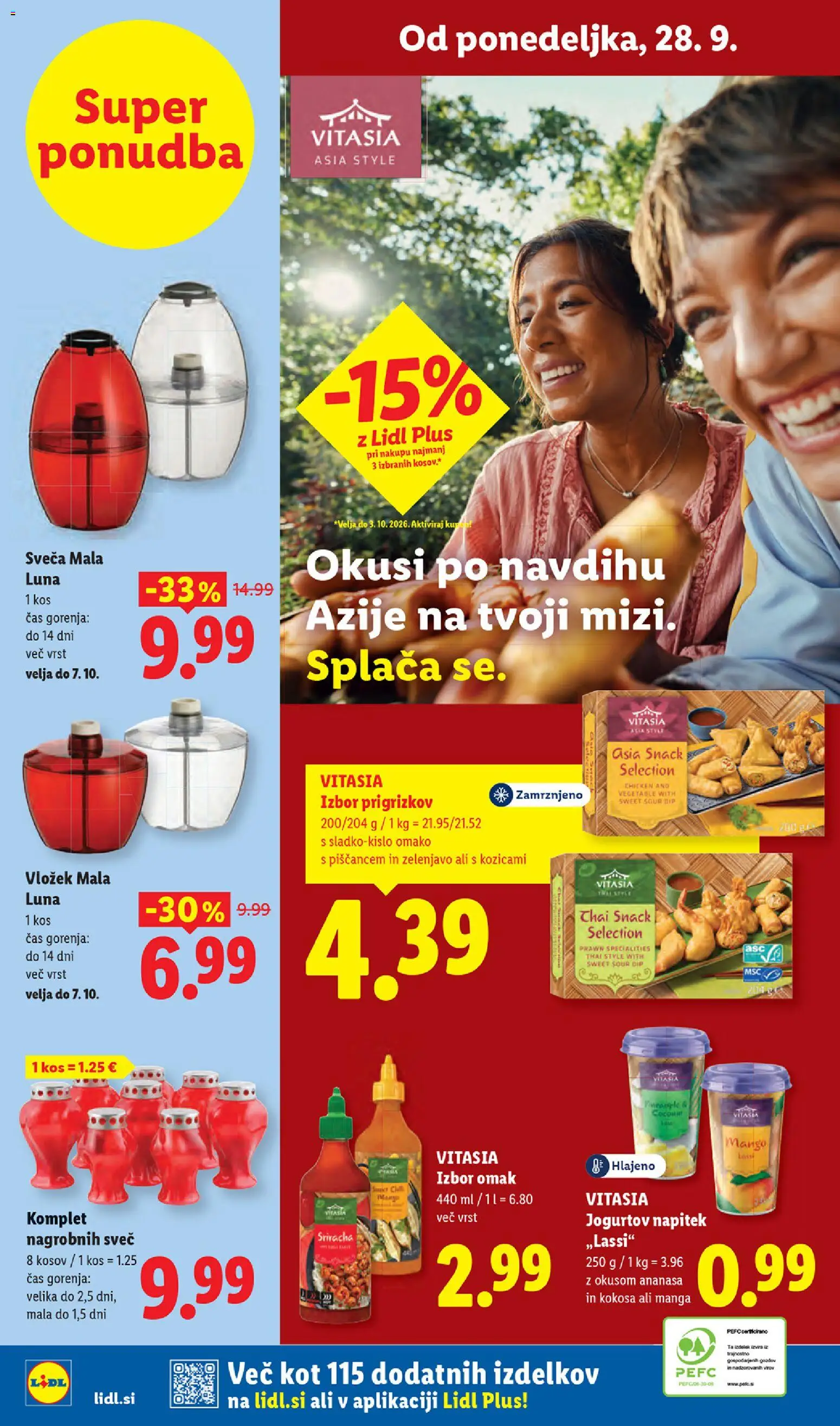 Novi Lidl katalog ponudbe – veljaven od 24.09.2026 | Stran: 64 | Izdelki: Sveča, Kos, Mango