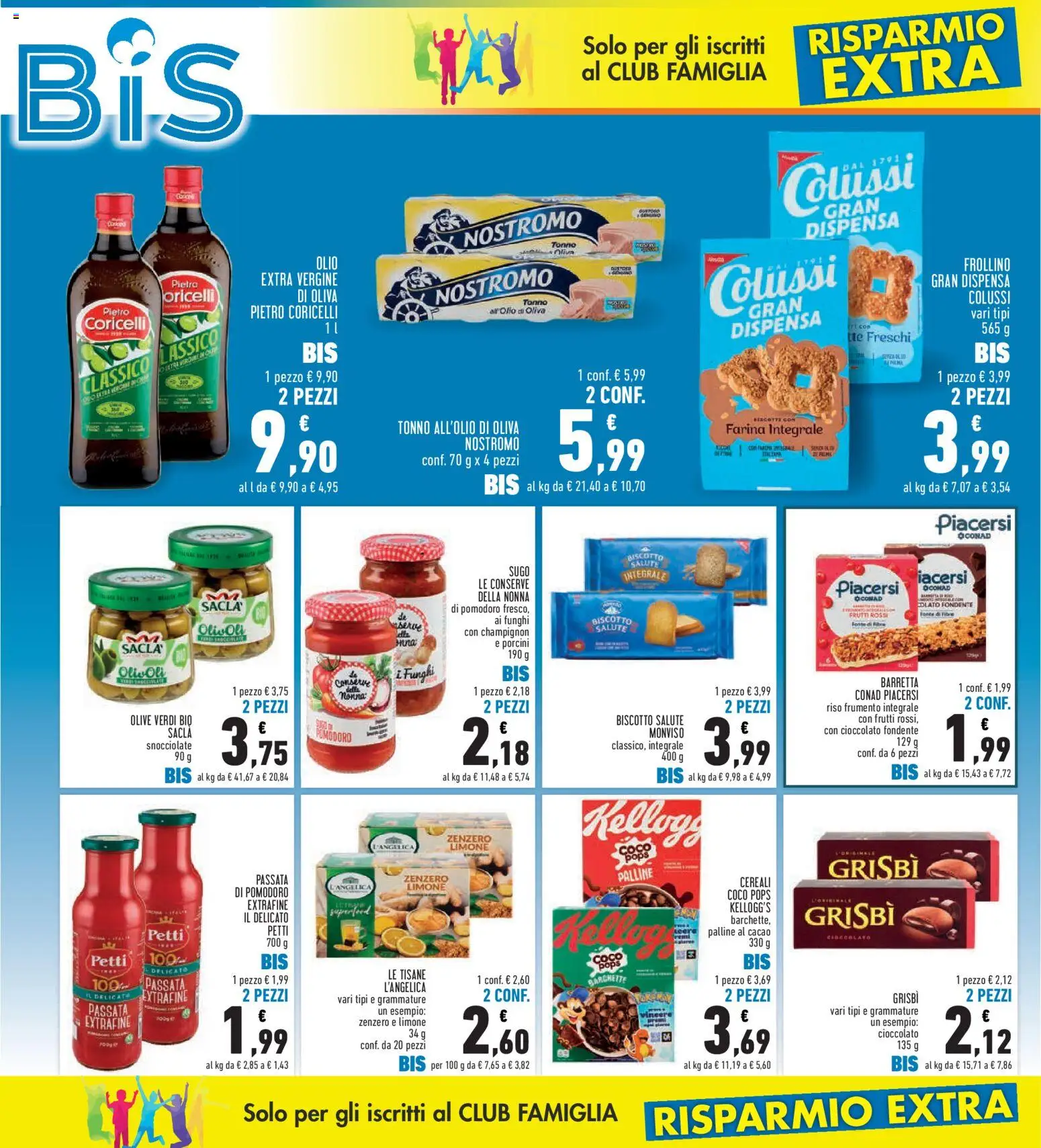 Volantino Conad del 08/10/2026 | Pagina: 4 | Prodotti: Cioccolato, Riso, Olive, Olio extra vergine