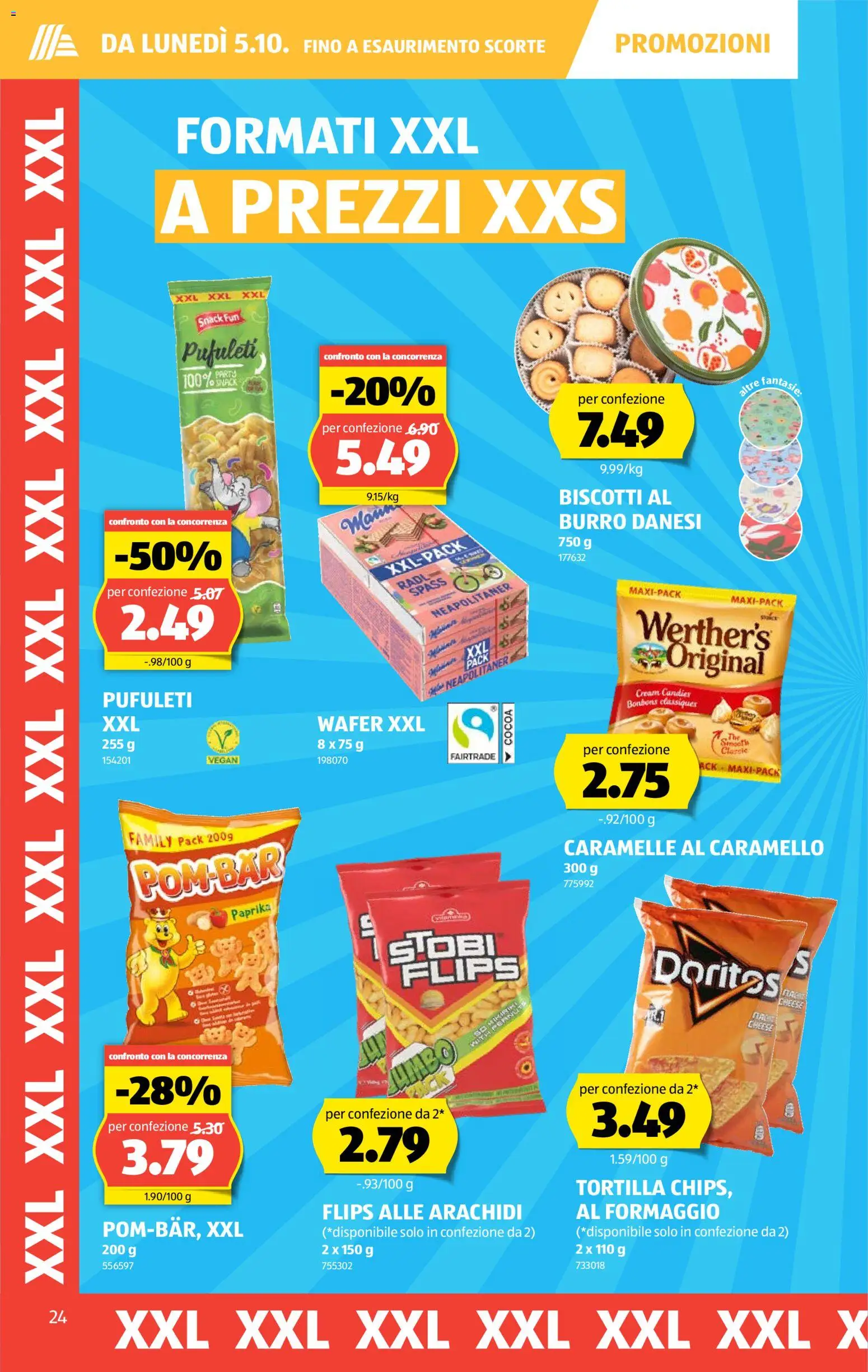 Aldi aktionen IT – gültig ab 01.10.2026 | Seite: 24 | Produkte: Snacks, Paprika, Chips