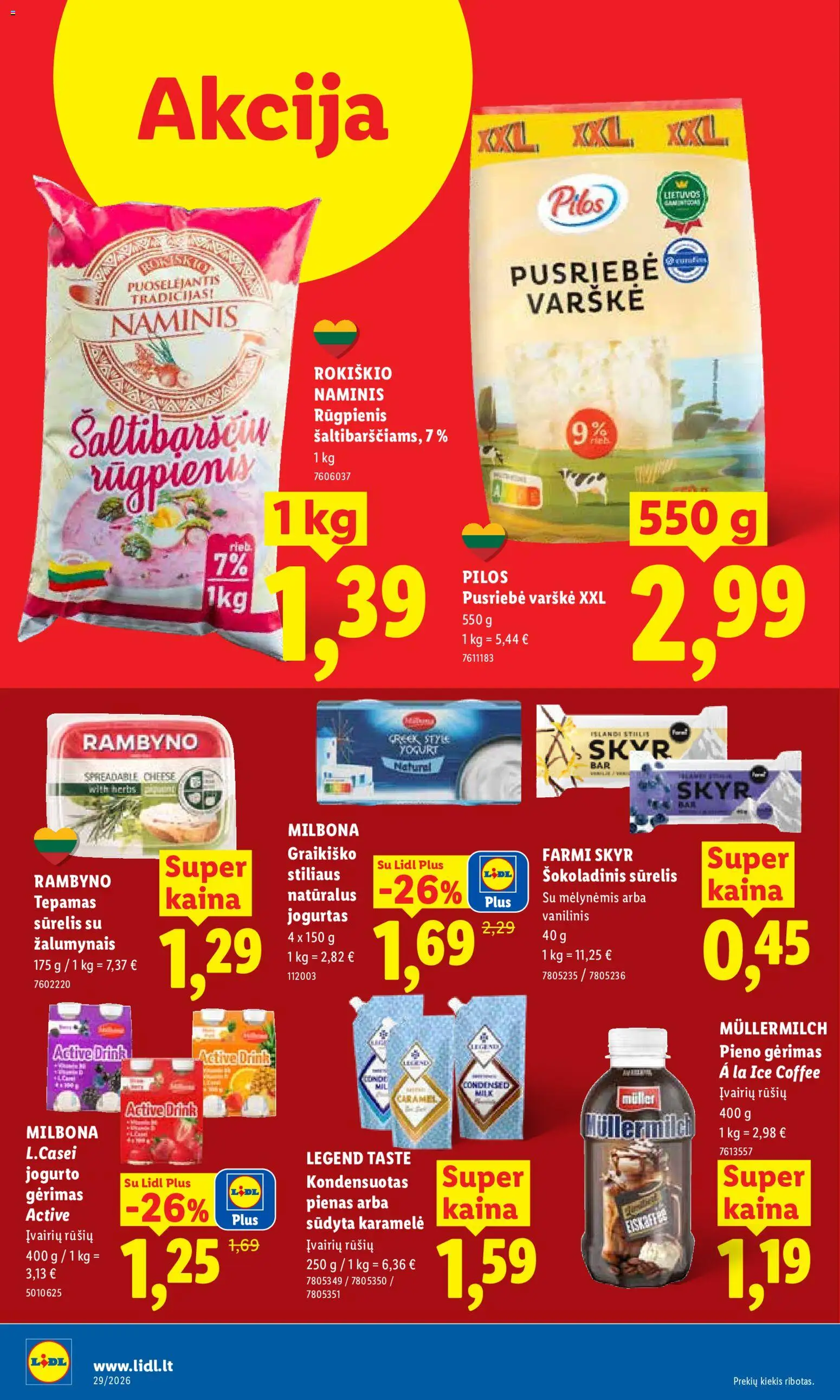 LIDL akcijos nuo 2026.07.13 | Puslapis: 18 | Prekių: Užtepėlė, Dešrelės, Surimi, Padažas