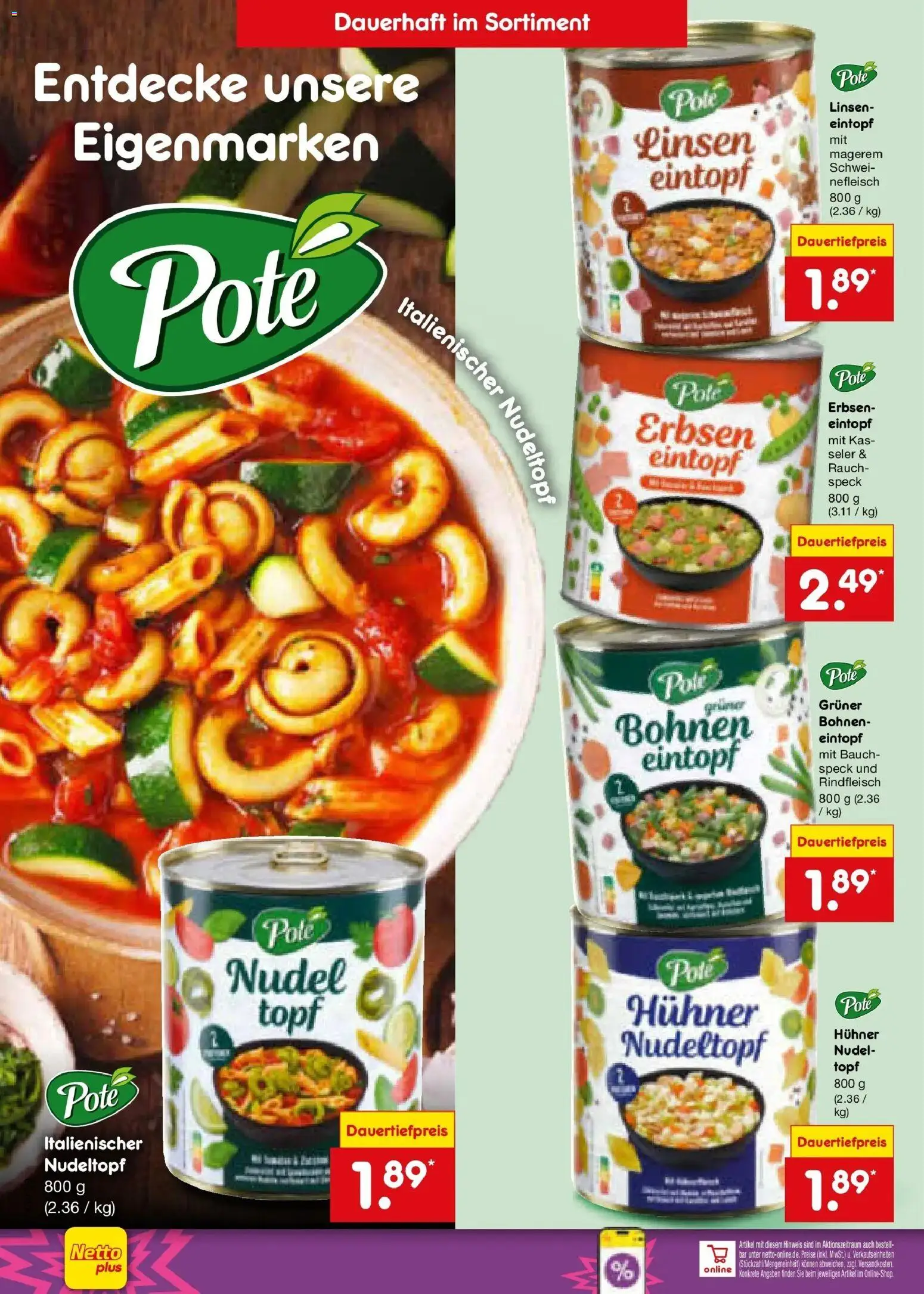 Netto Marken-Discount Prospekt Thiendorf – gültig ab 21.09.2026 | Seite: 50 | Produkte: Rindfleisch, Erbsen