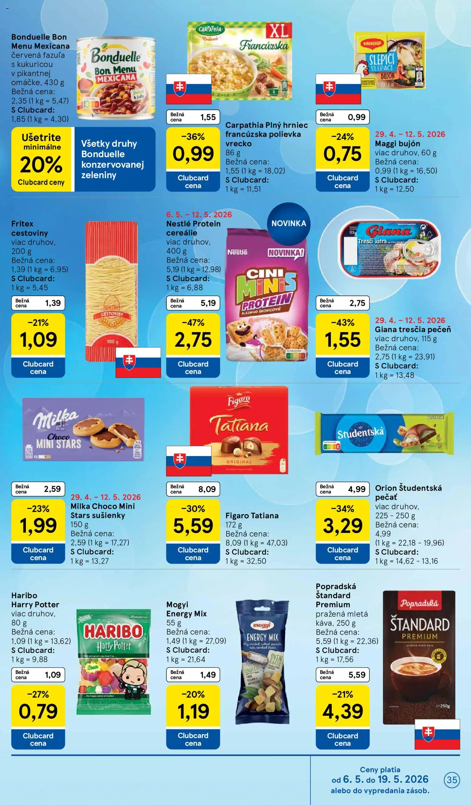 Nové Tesco akcie – leták je platný od 06.05.2026 | Strana: 35