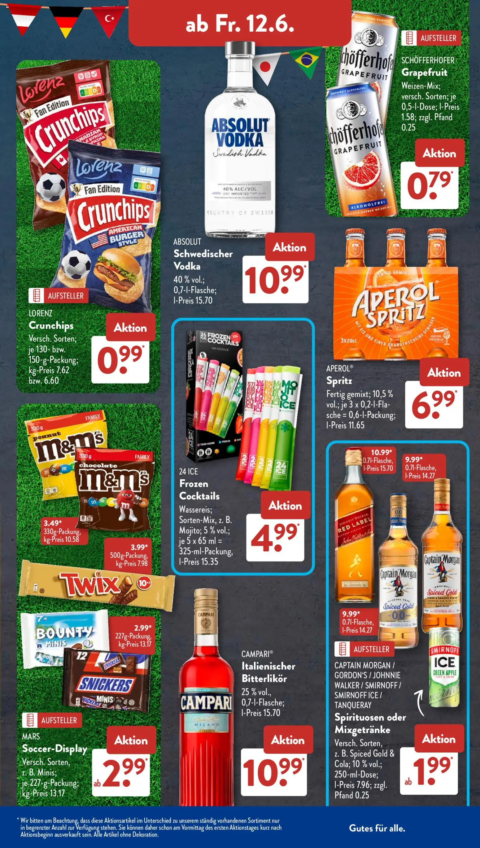 Aldi Süd Prospekt – gültig ab 08.06.2026 | Seite: 24 | Produkte: Himbeeren, Weizenmehl, Fischstabchen
