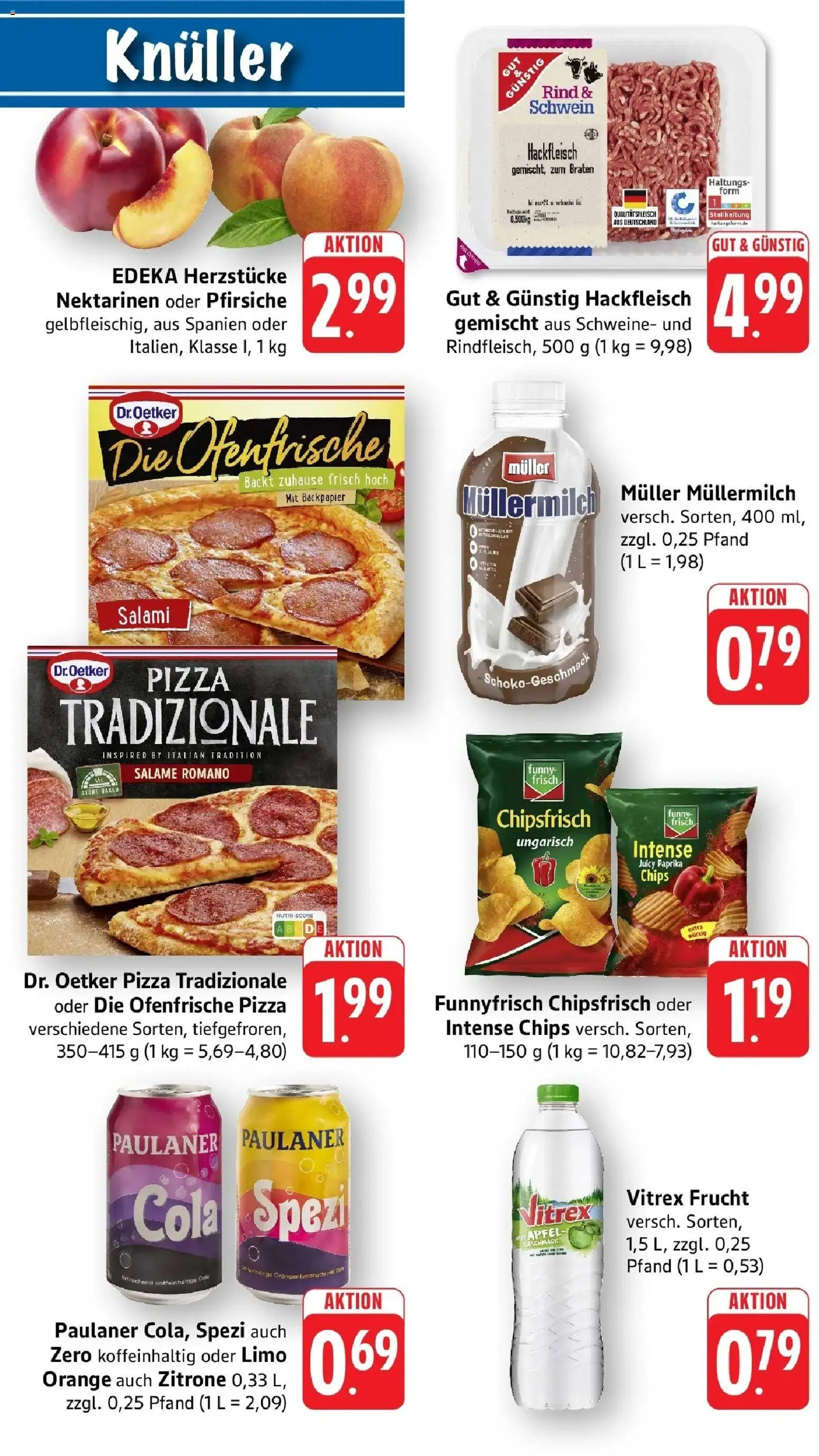 Edeka Prospekt Sinsheim (ab 24.08.2026) » Angebote Online | Seite: 10 | Produkte: Paprika, Muller mullermilch, Paulaner, Hackfleisch