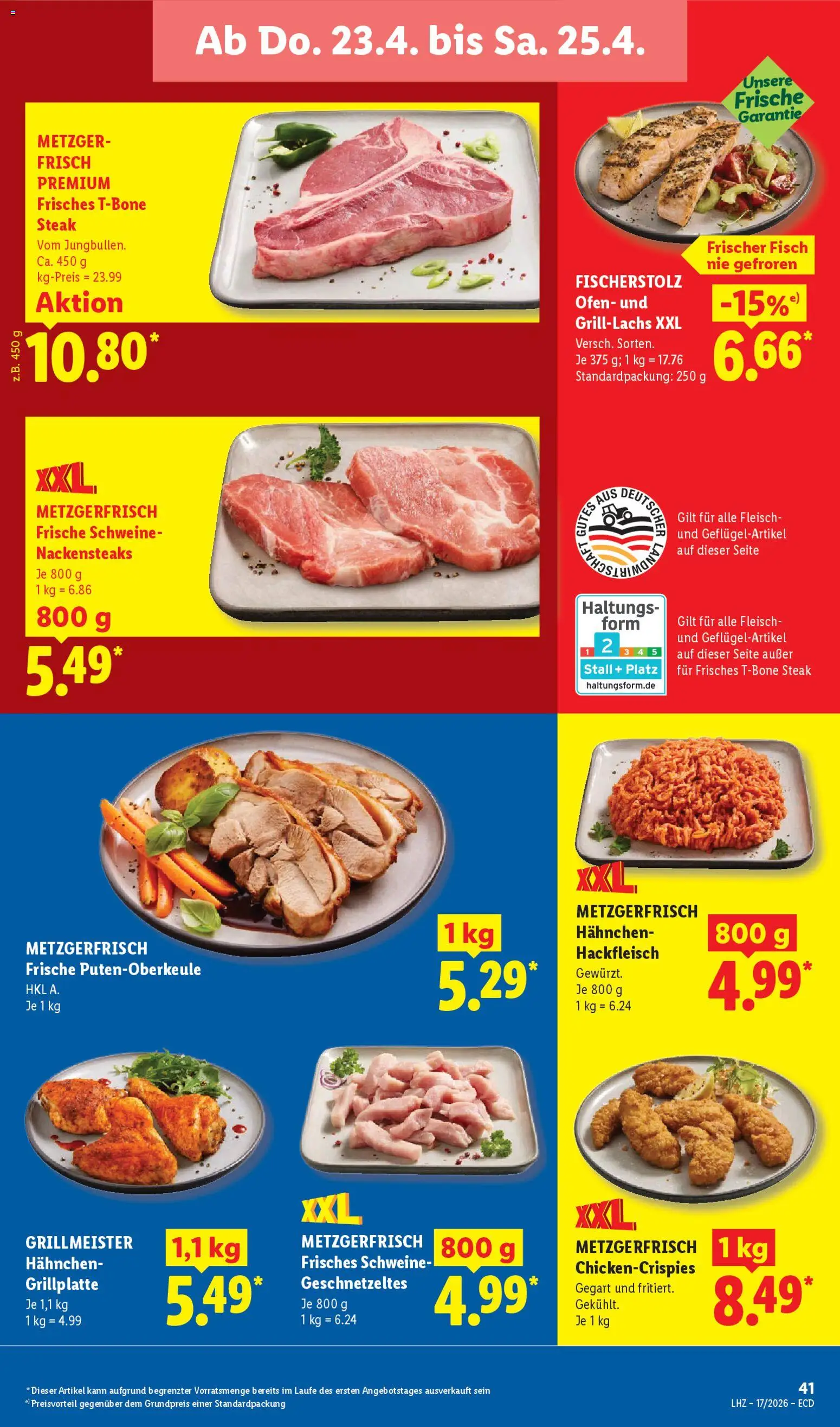 Lidl Německo leták od 20.04.2026 | Strana: 61 | Produkty: Steak