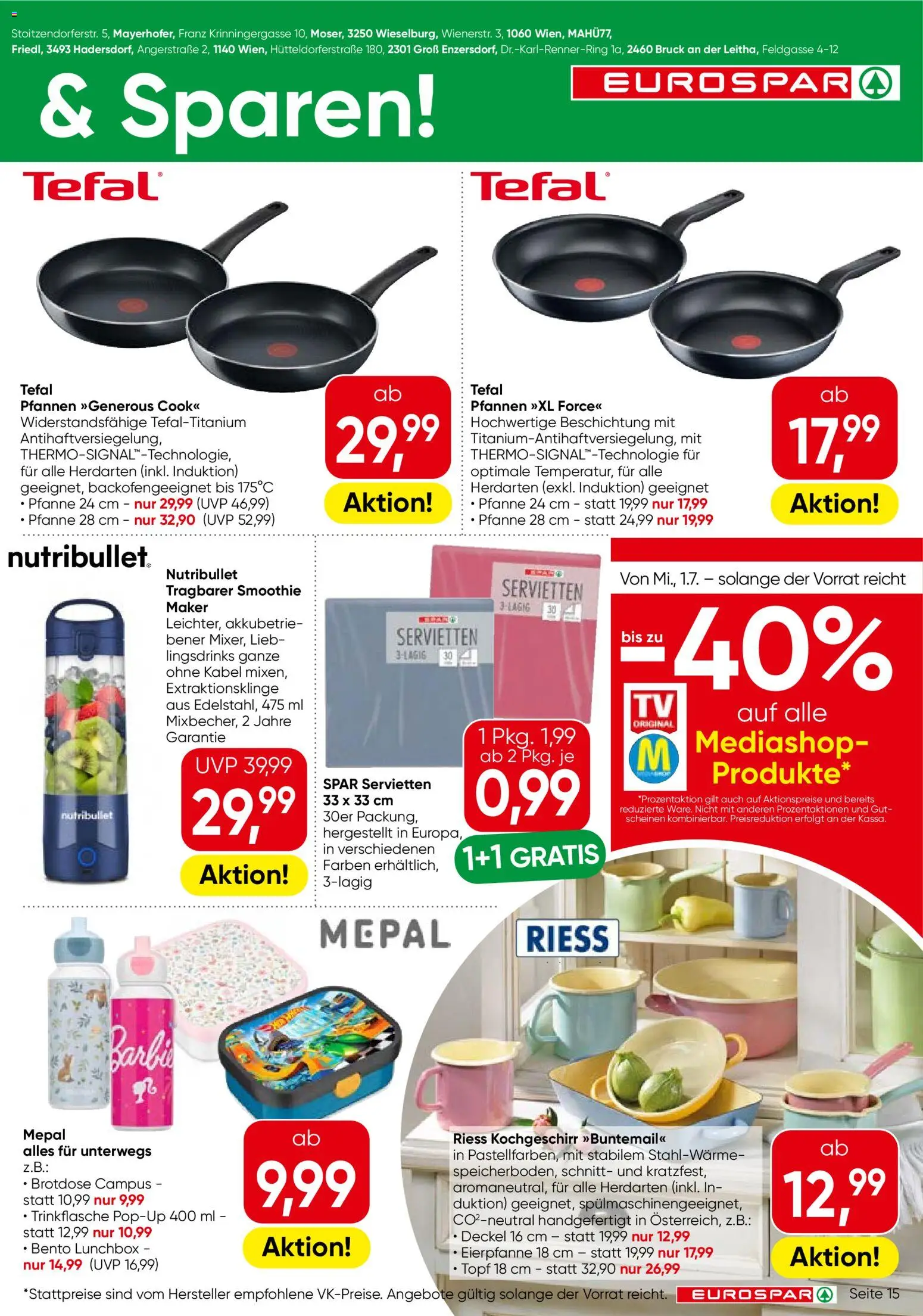 Eurospar Flugblatt gültig ab 01.07.2026 | Seite: 15