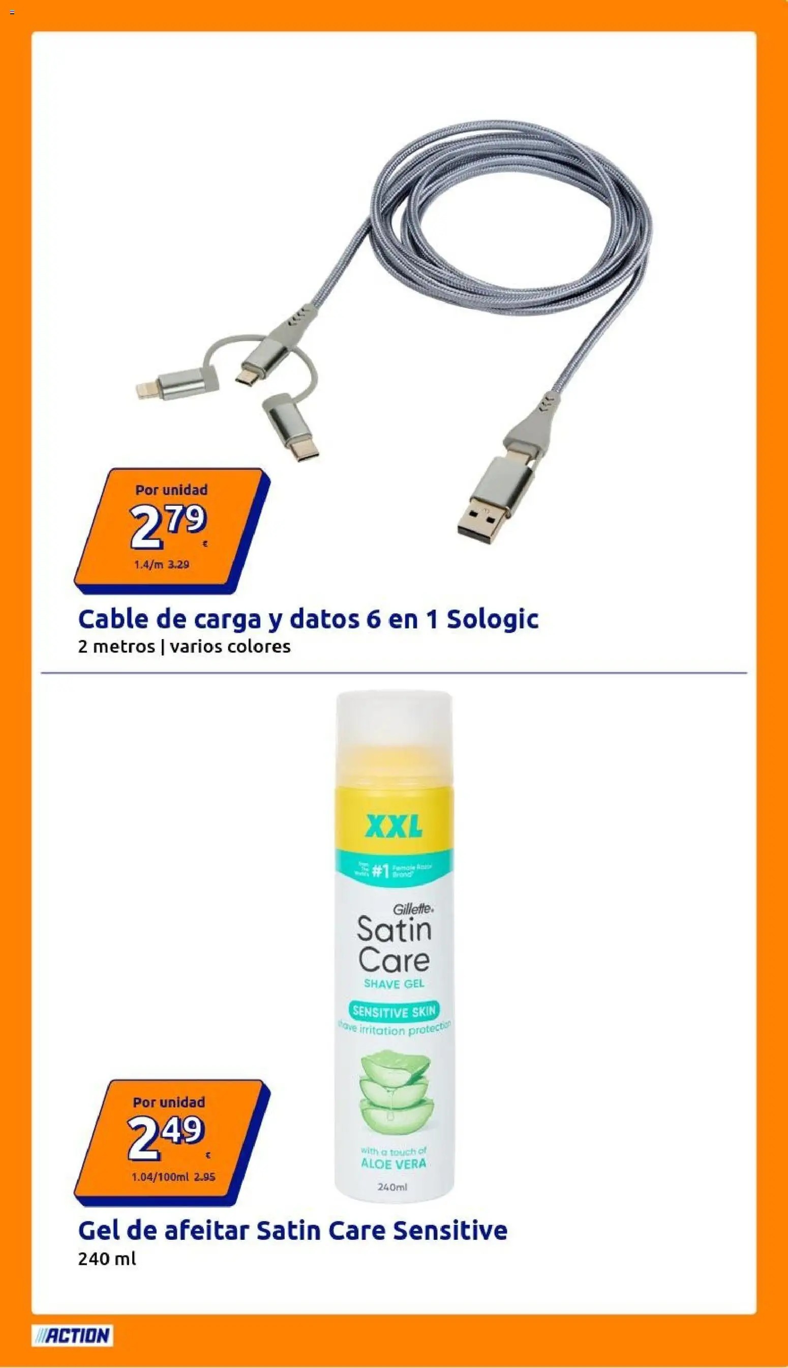Action folleto │ válido desde el 10.06.2026 | Página: 29 | Productos: Gel de afeitar, Cable